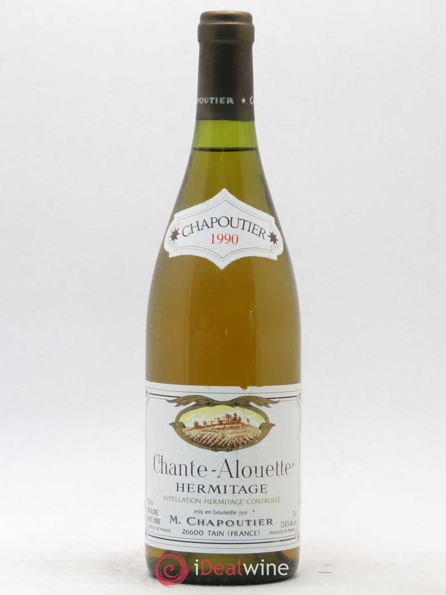 Hermitage Chante Alouette Chapoutier 1990 - Lot de 1 bouteille - 0