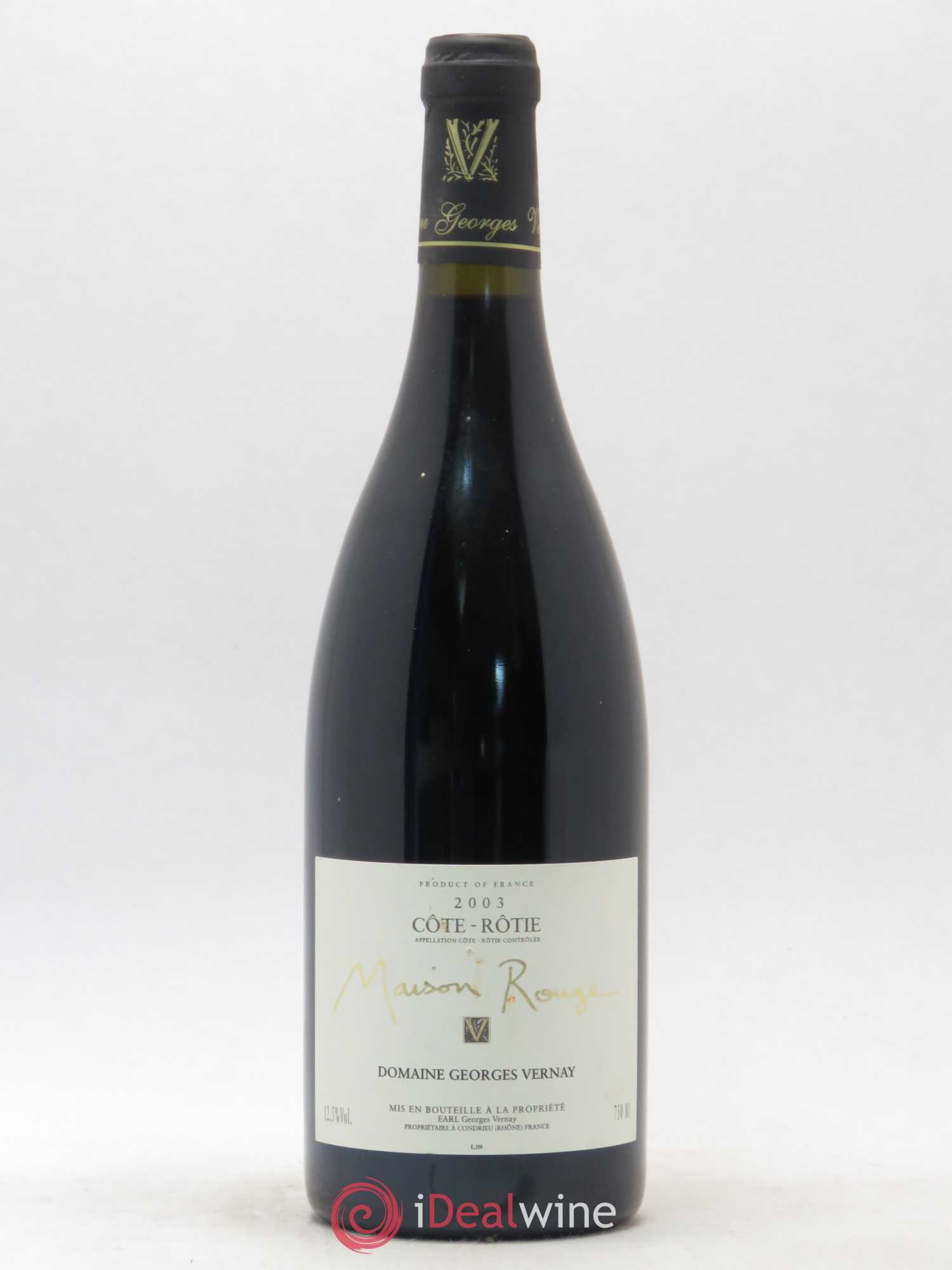 Côte-Rôtie Maison Rouge Georges Vernay 2003 - Lot de 1 bouteille - 0