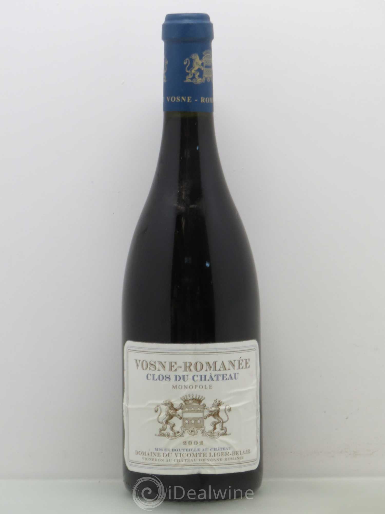Vosne-Romanée Clos du Château Comte Liger-Belair (Domaine du) 2002 - Lot de 1 bouteille - 0
