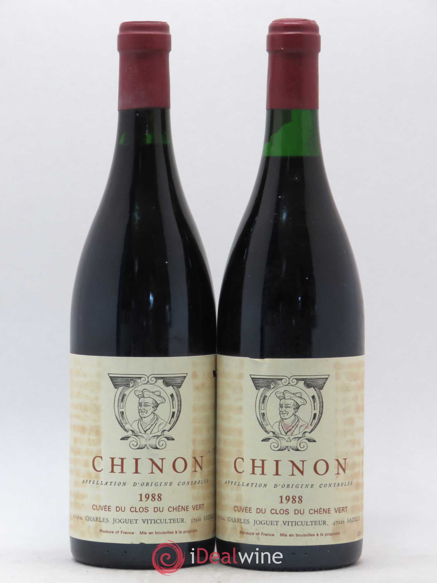 Chinon Clos du Chêne Vert Charles Joguet 1988 - Lot de 2 bouteilles - 0