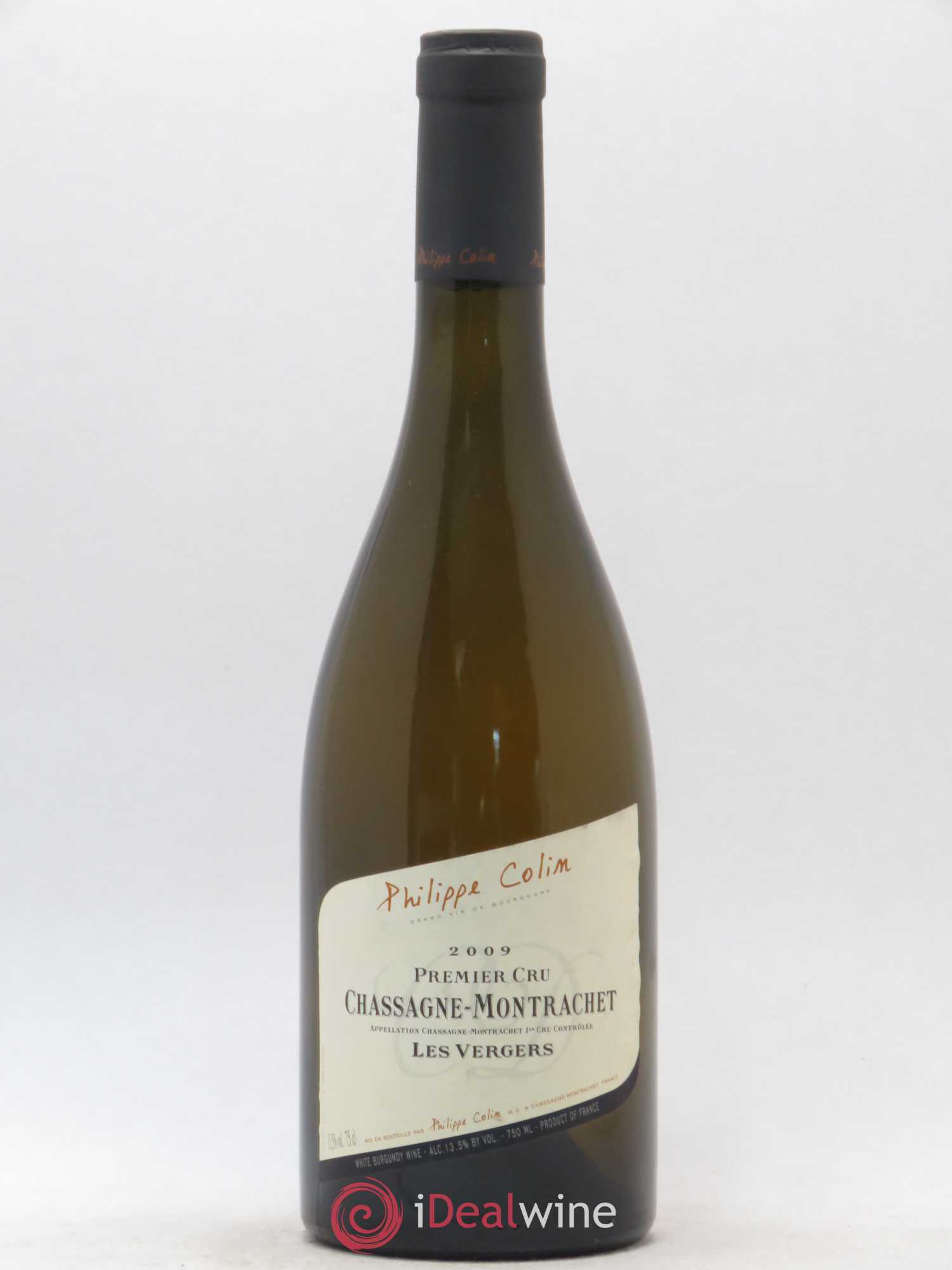 Chassagne-Montrachet 1er Cru Les Vergers Philippe Colin 2009 - Posten von 1 Flasche - 0