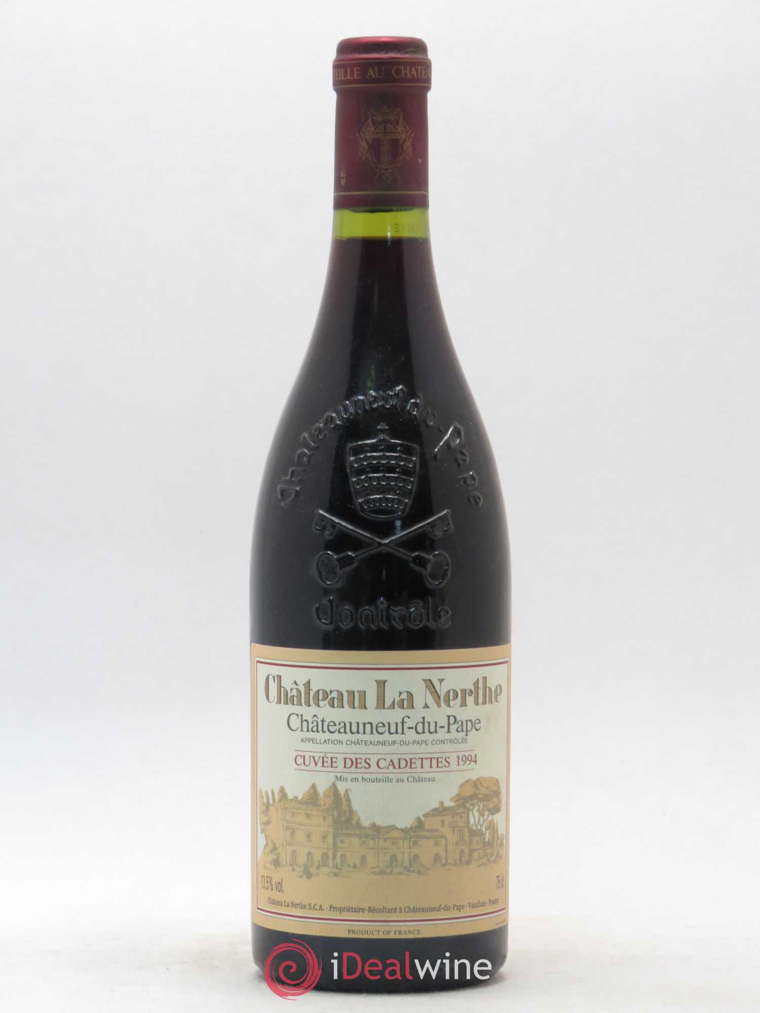 Châteauneuf-du-Pape Château La Nerthe Cuvée des Cadettes Famille Richard 1994 - Lot de 1 bouteille - 0