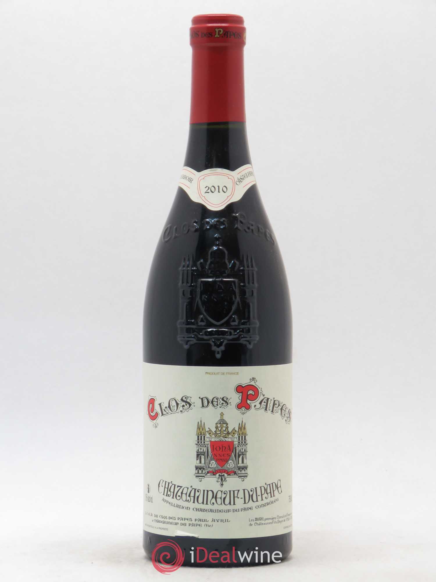 Châteauneuf-du-Pape Clos des Papes - Paul Avril 2010 - Lot de 1 bouteille - 0