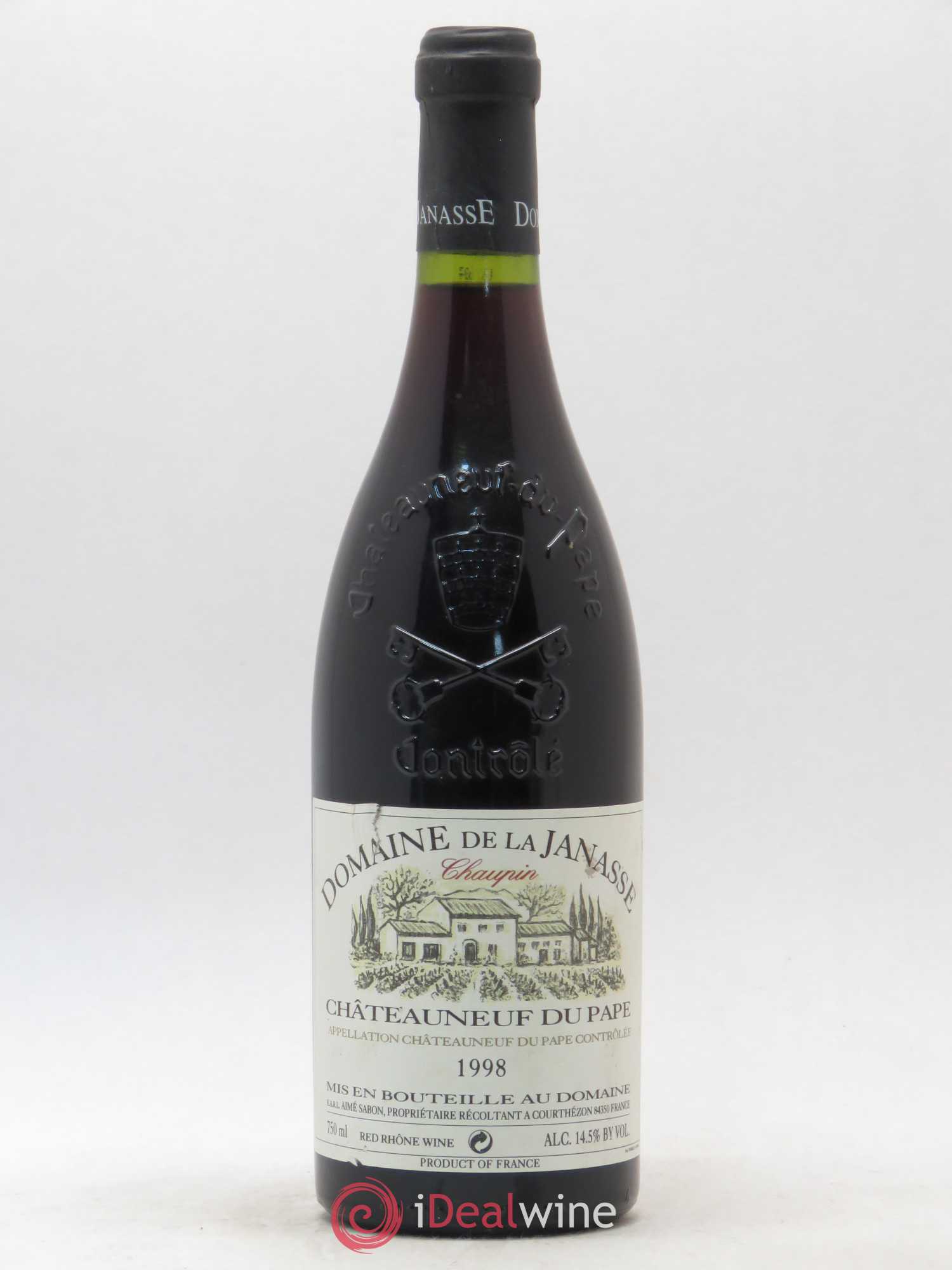Châteauneuf-du-Pape Cuvée Chaupin La Janasse (Domaine de) 1998 - Lot de 1 bouteille - 0