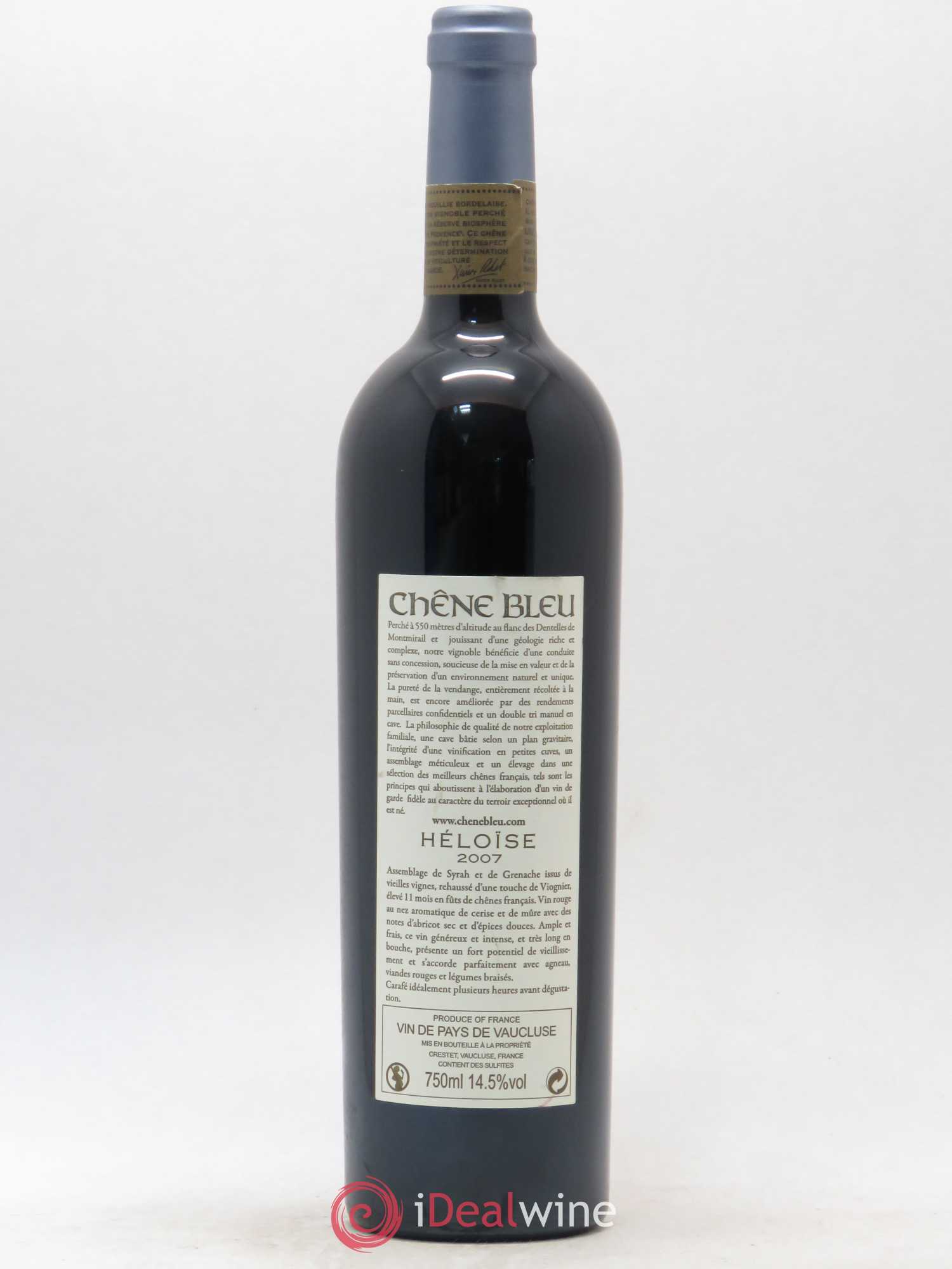 Vaucluse Chêne Bleu Cuvée Héloise 2007 - Lot de 1 bouteille - 1