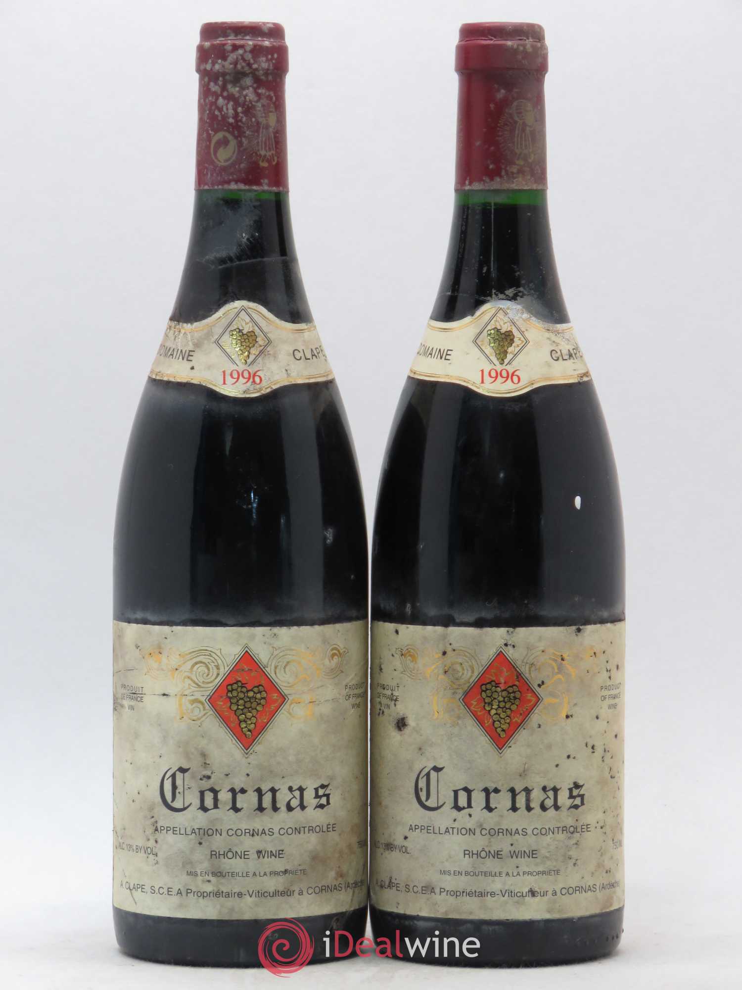 Cornas Auguste Clape 1996 - Lot de 2 bouteilles - 0