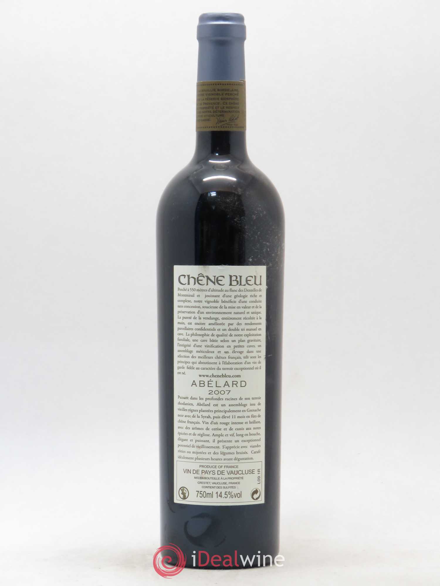 Vaucluse Chêne Bleu Cuvée Abelard 2007 - Posten von 1 Flasche - 1