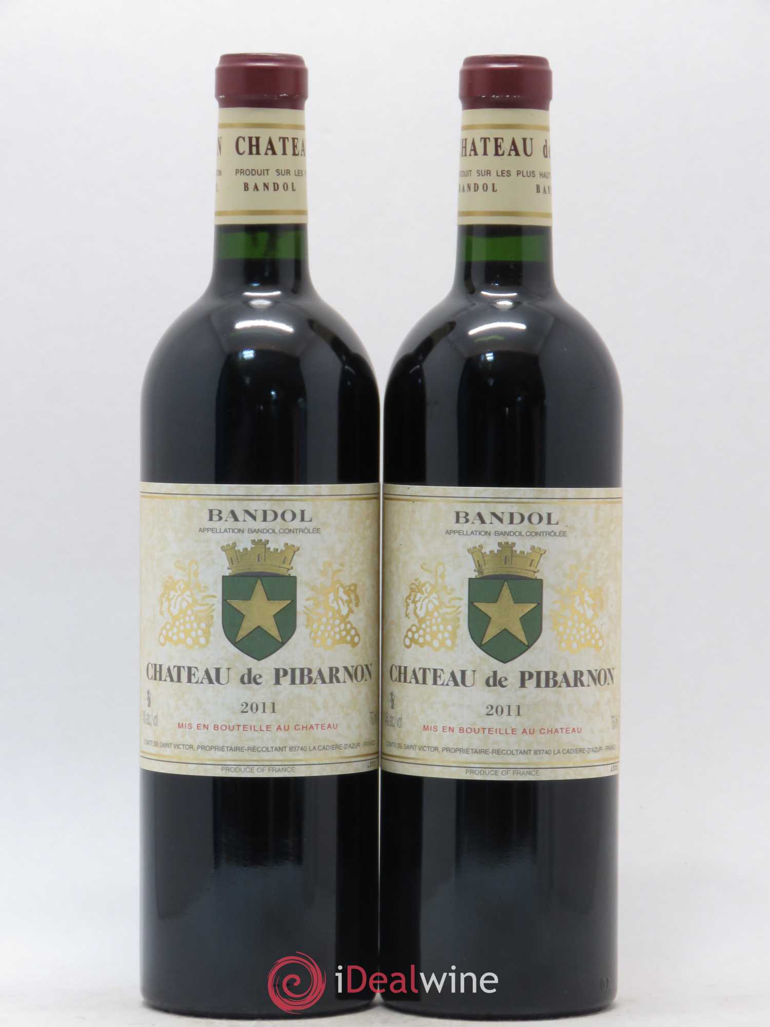 Bandol Château de Pibarnon Comte de Saint-Victor 2011 - Lot de 2 bouteilles - 0