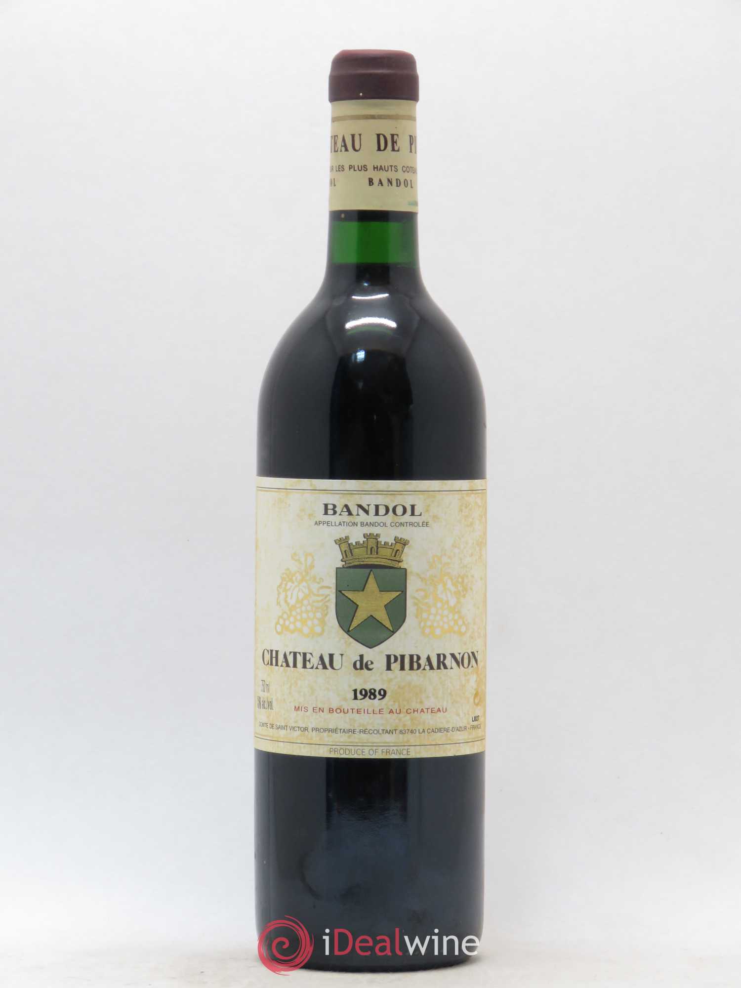 Bandol Château de Pibarnon Comte de Saint-Victor 1989 - Lot de 1 bouteille - 0