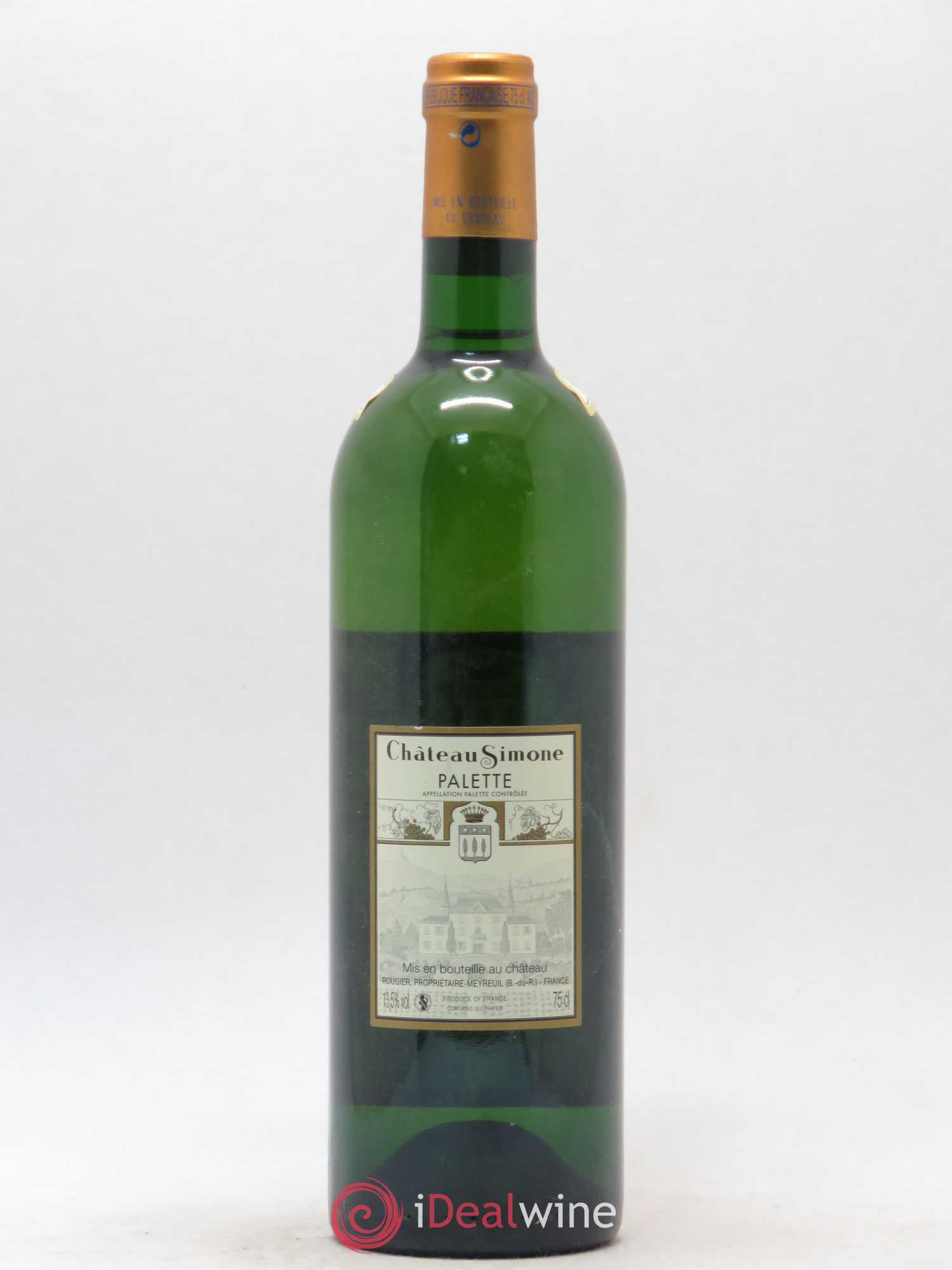 Palette Château Simone Famille Rougier 2008 - Lot de 1 bouteille - 1