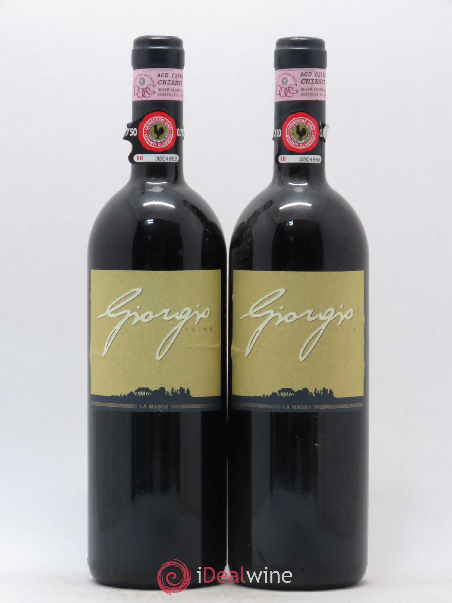 Chianti Classico DOCG Giogio Primo Fattoria La Massa 2001 - Posten von 2 Flaschen - 0