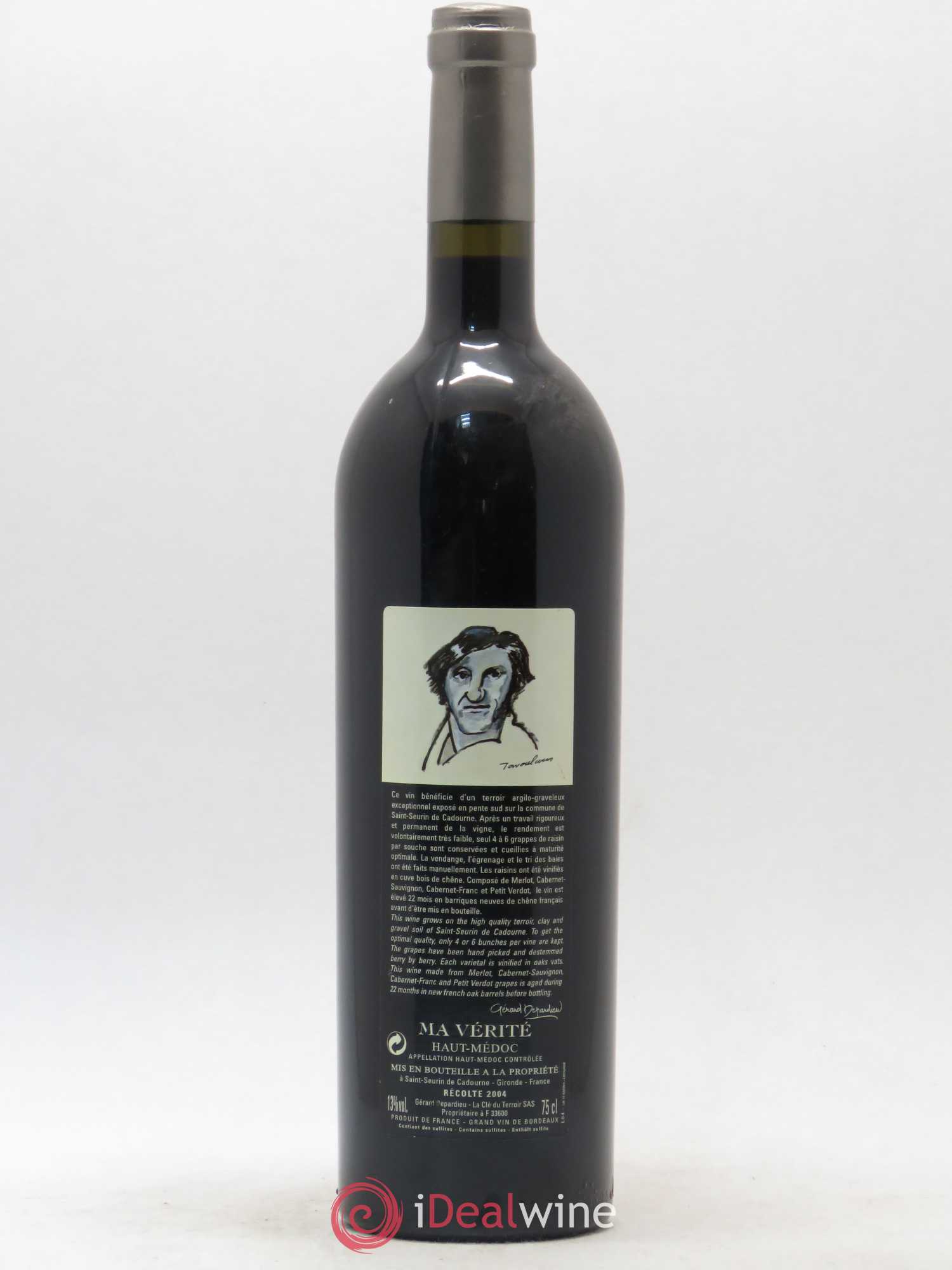 Haut Médoc Ma Vérité Gérard Depardieu 2004 - Posten von 1 Flasche - 1