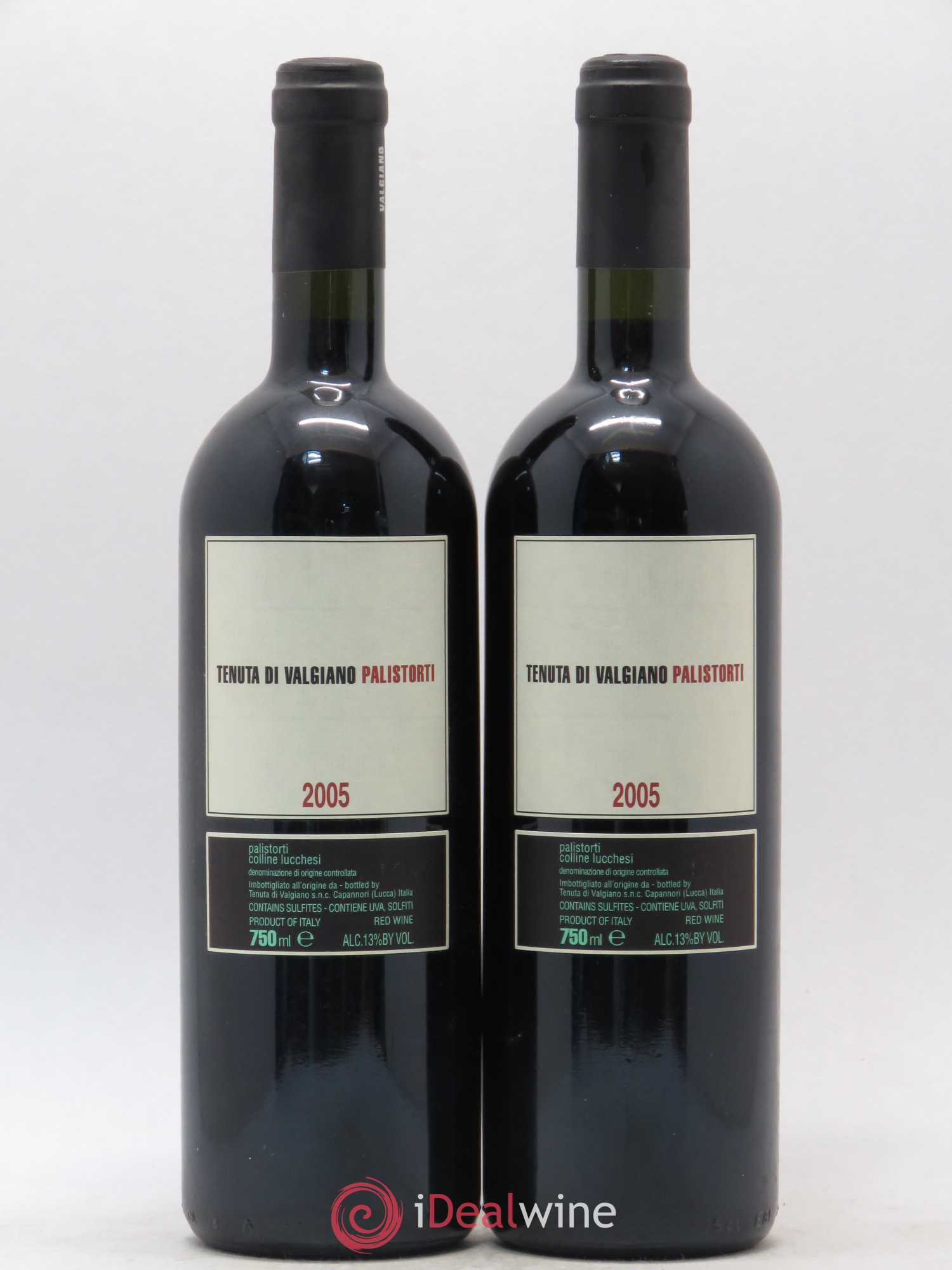 Italie Colline Lucchesi DOC Palistorti Tenuta di Valgiano 2005 - Posten von 2 Flaschen - 0