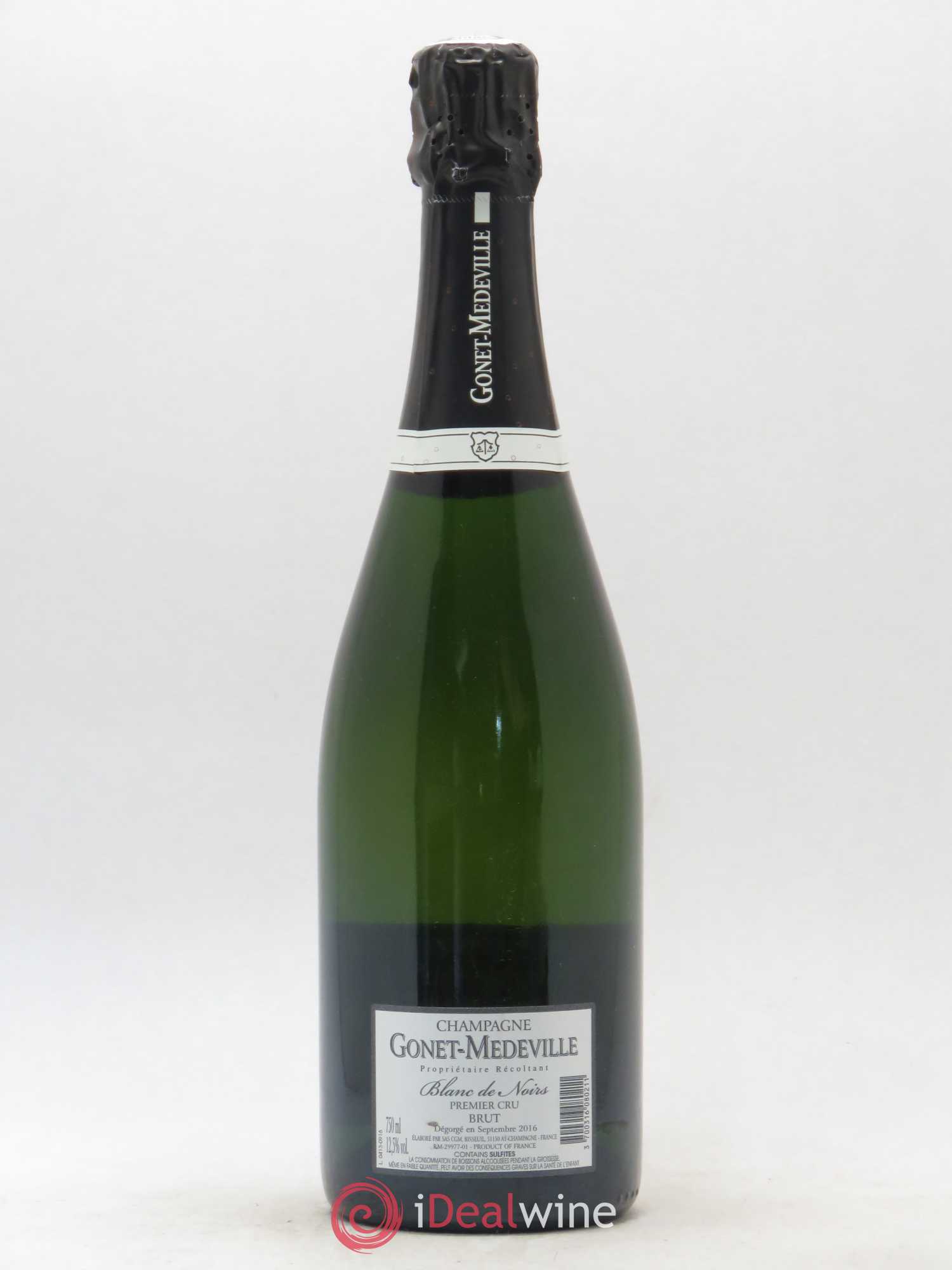 Blanc de Noirs 1er Cru Brut Vignobles Gonet-Medeville - Lot de 1 bouteille - 1