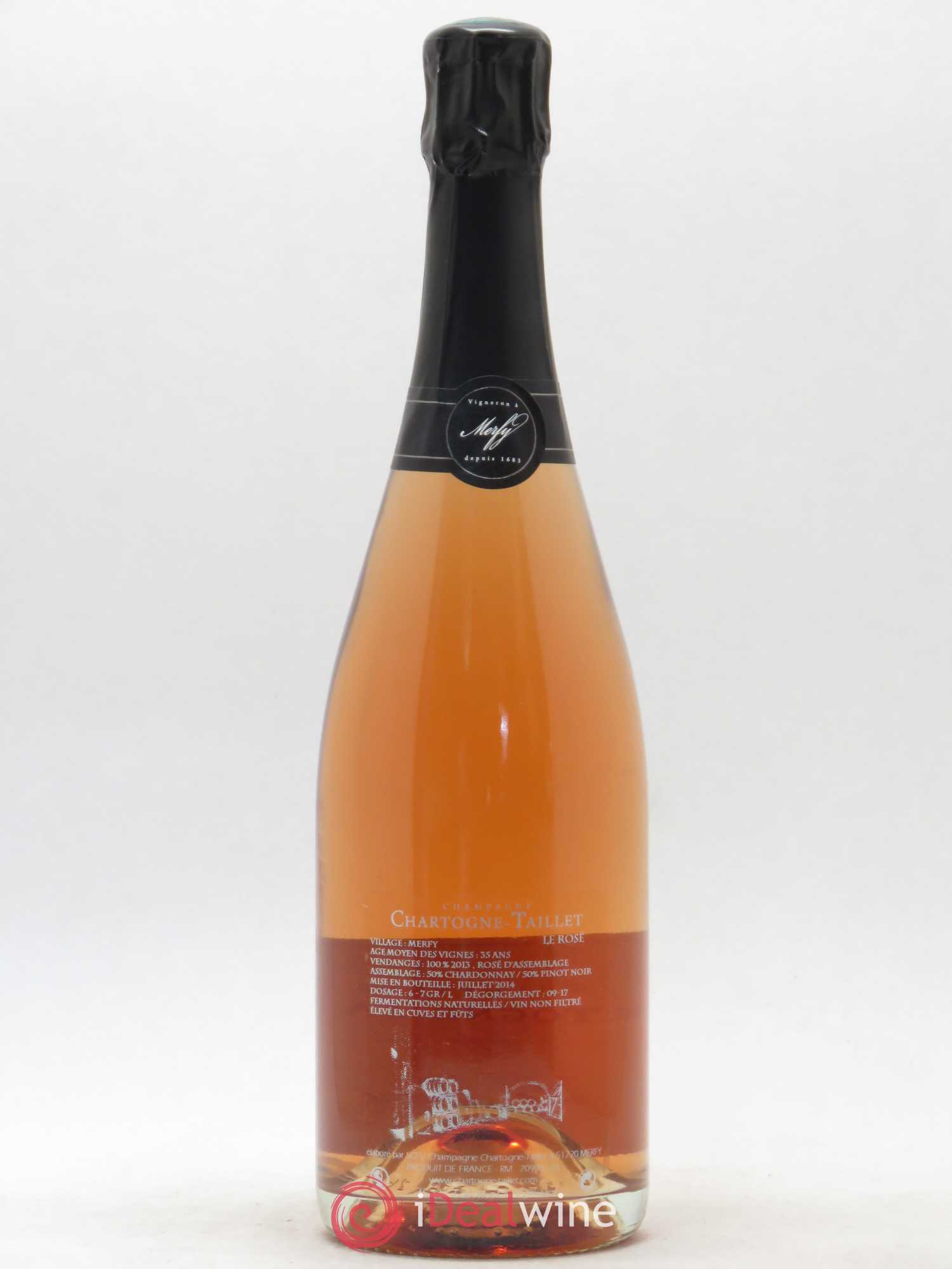 Le Rosé Brut Chartogne-Taillet - Lot de 1 bouteille - 1