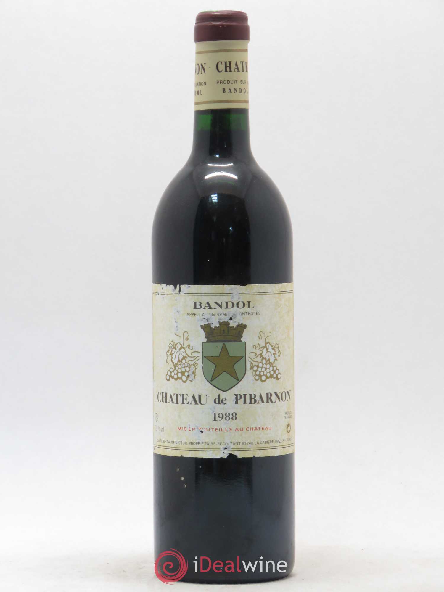 Bandol Château de Pibarnon Comte de Saint-Victor 1988 - Lot de 1 bouteille - 0