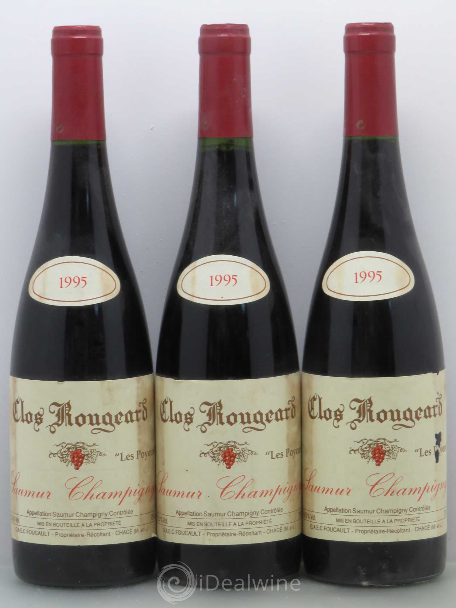 Saumur-Champigny Les Poyeux Clos Rougeard 1995 - Lot de 3 bouteilles - 0