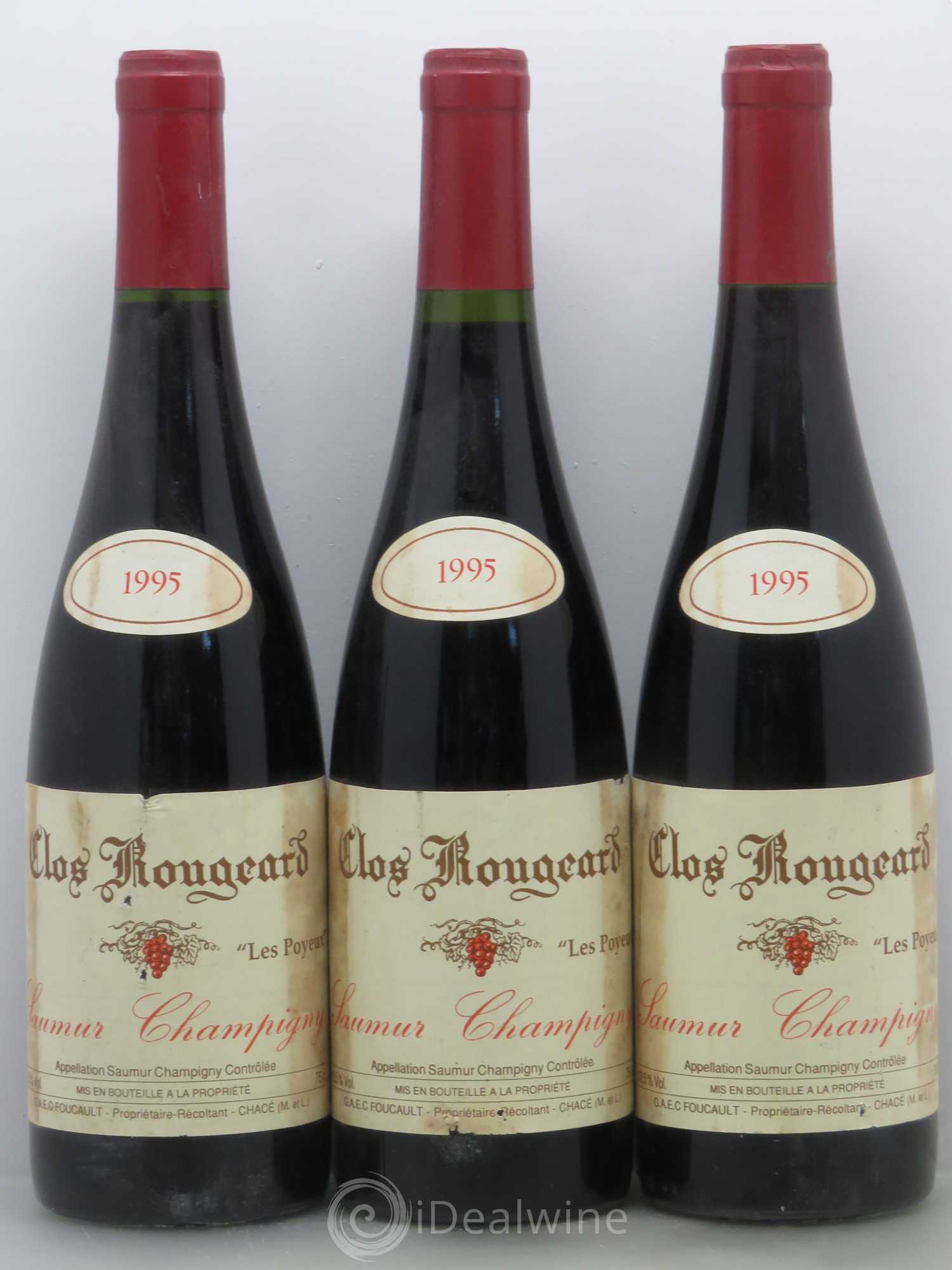 Saumur-Champigny Les Poyeux Clos Rougeard 1995 - Lot de 3 bouteilles - 0