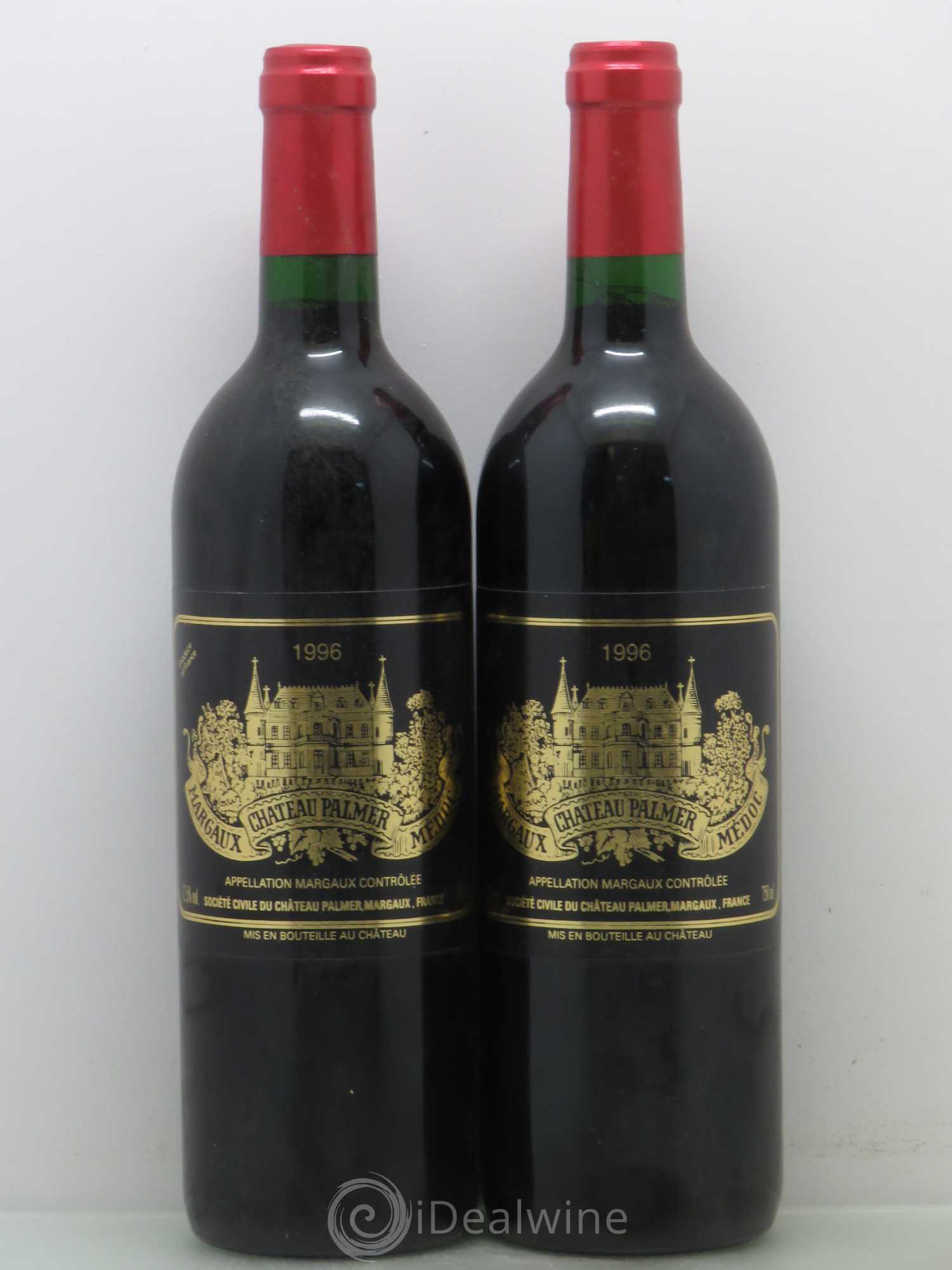 Château Palmer 3ème Grand Cru Classé 1996 - Lot de 2 bouteilles - 0