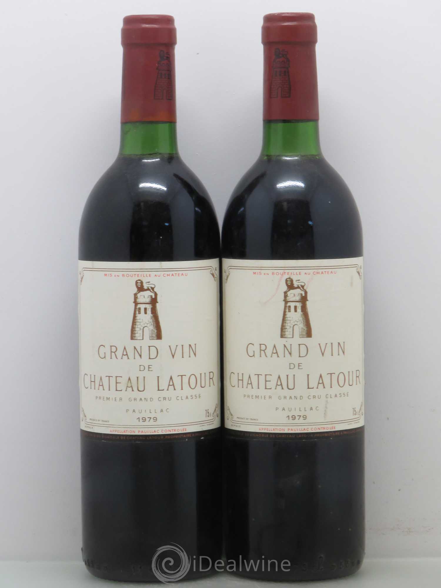 Château Latour 1er Grand Cru Classé 1979 - Lot de 2 bouteilles - 0