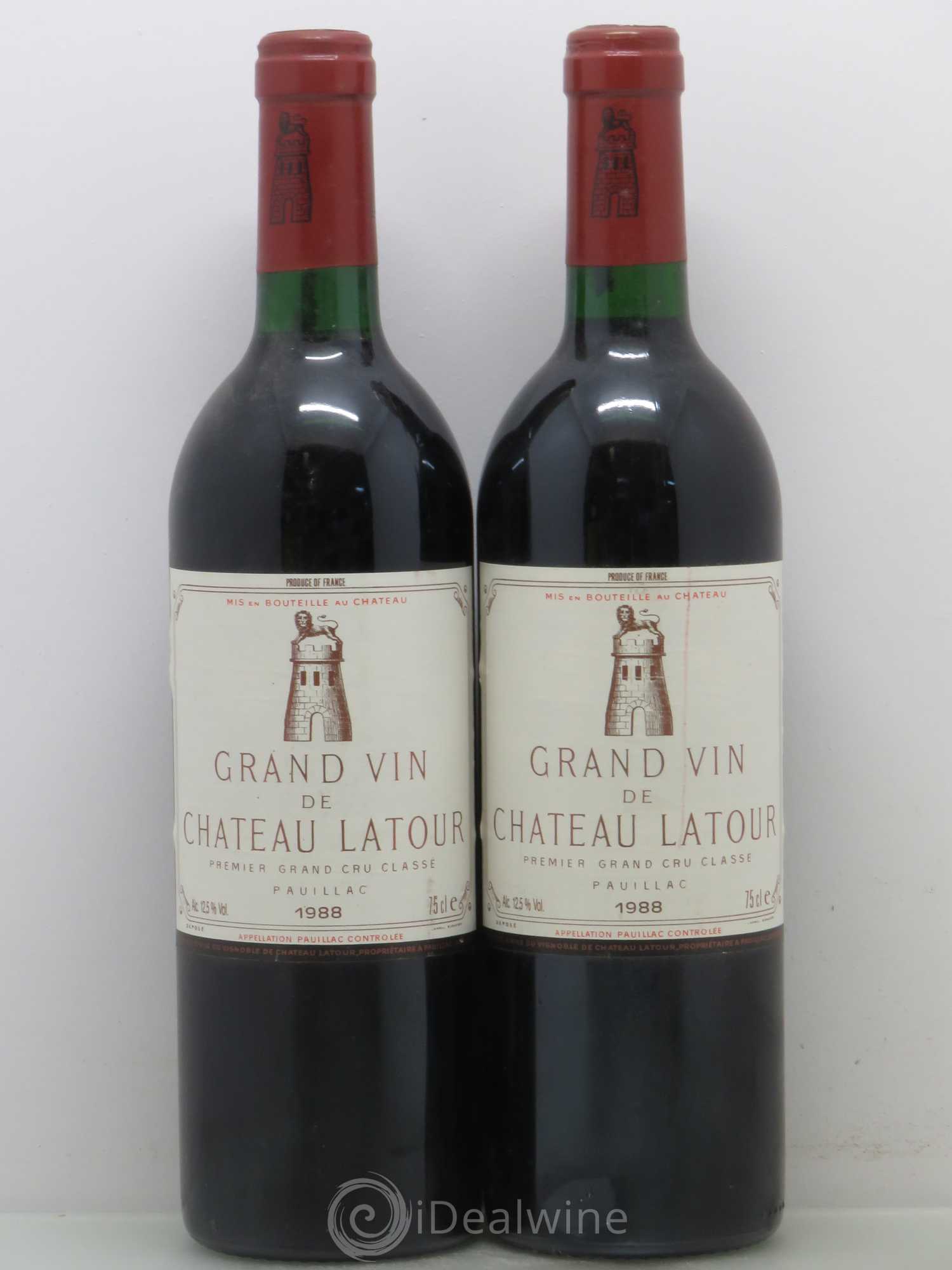 Château Latour 1er Grand Cru Classé 1988 - Lot de 2 bouteilles - 0