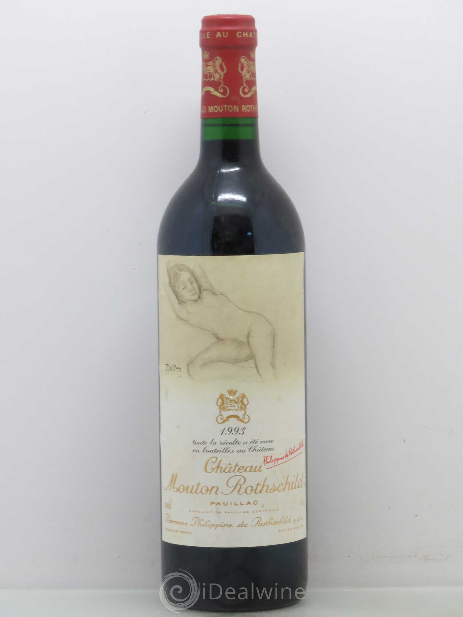 Château Mouton Rothschild 1er Grand Cru Classé 1993 - Lot de 1 bouteille - 0