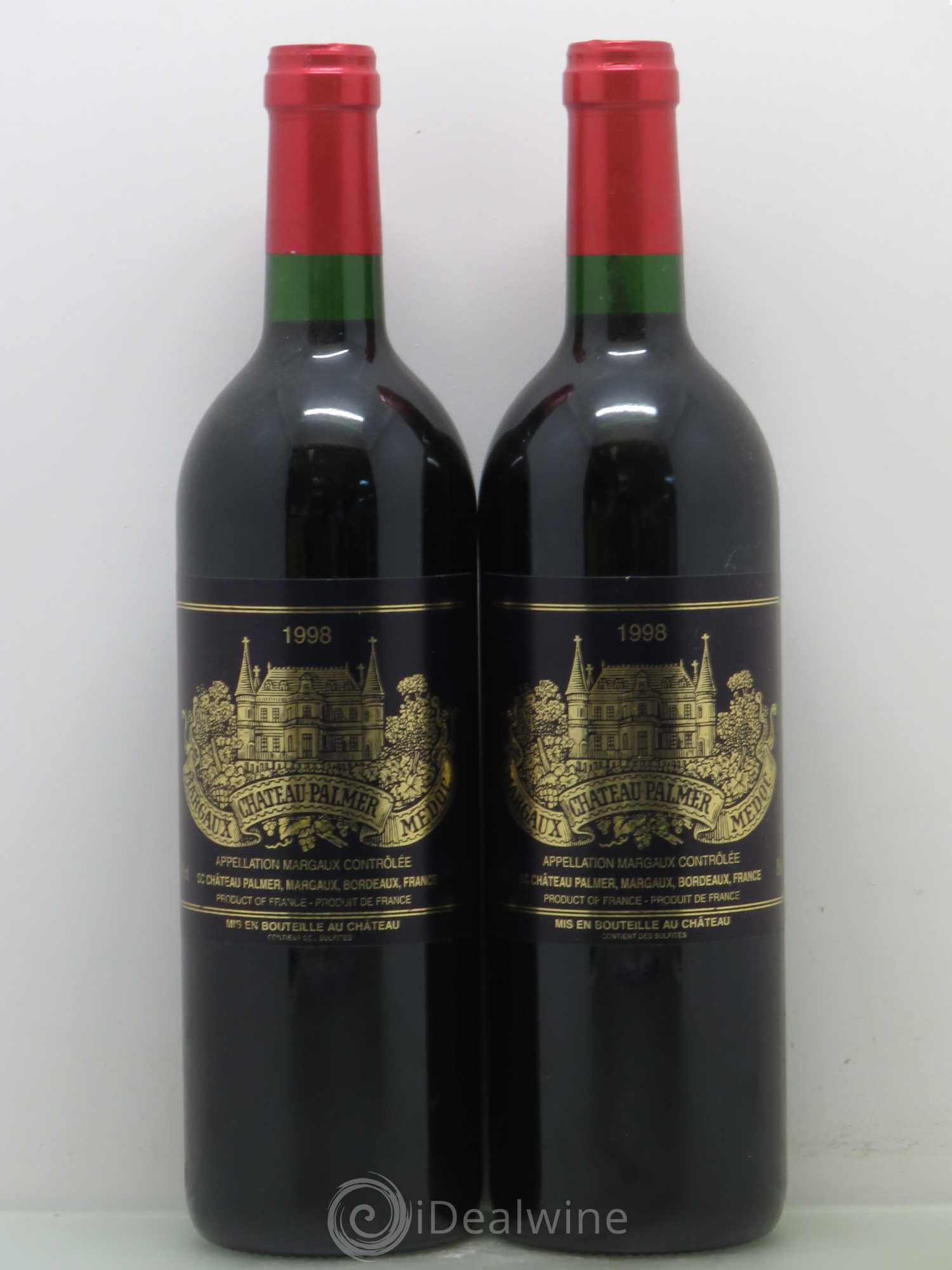 Château Palmer 3ème Grand Cru Classé 1998 - Lot de 2 bouteilles - 0