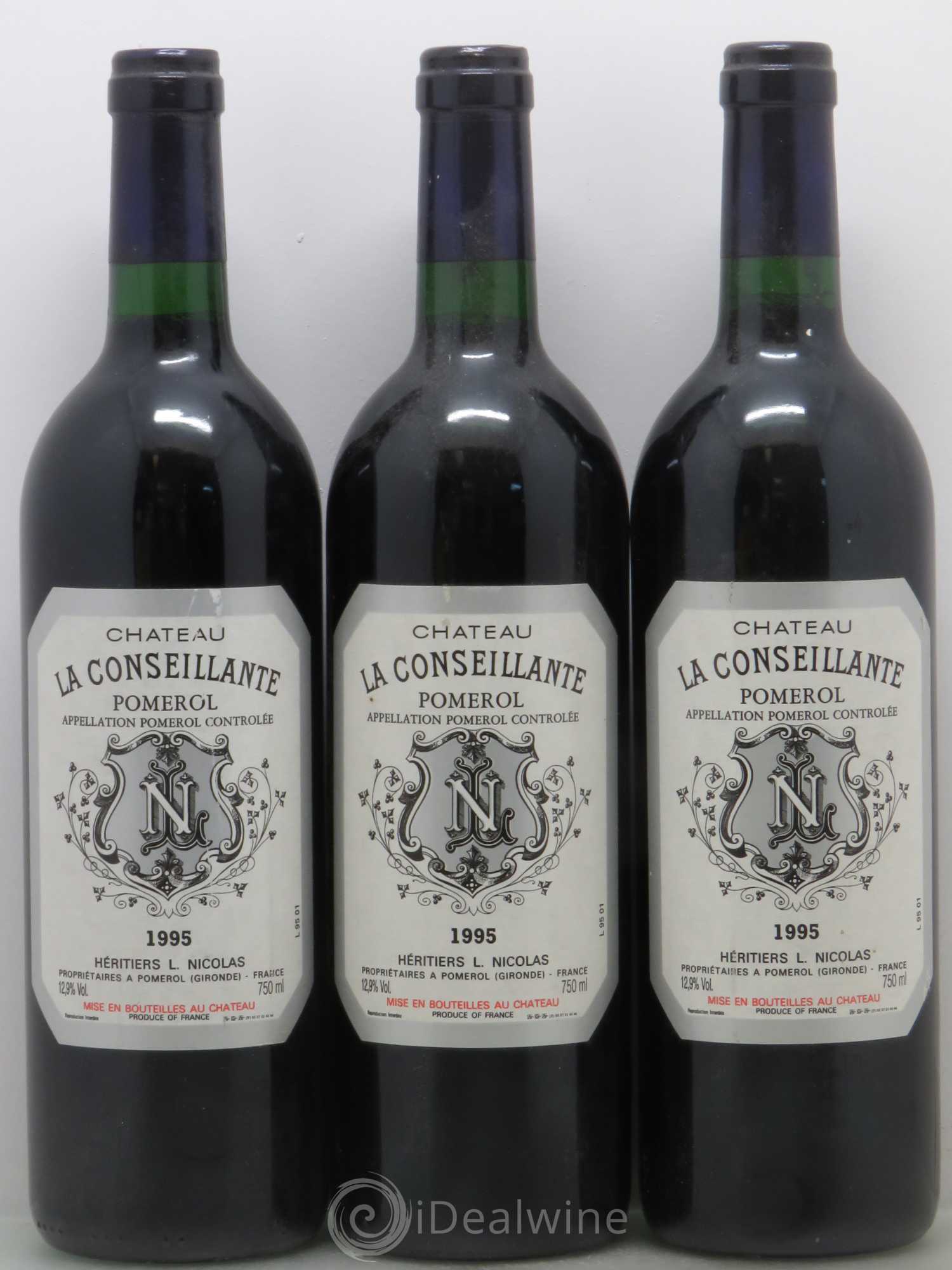 Château la Conseillante 1995 - Lot de 3 bouteilles - 0