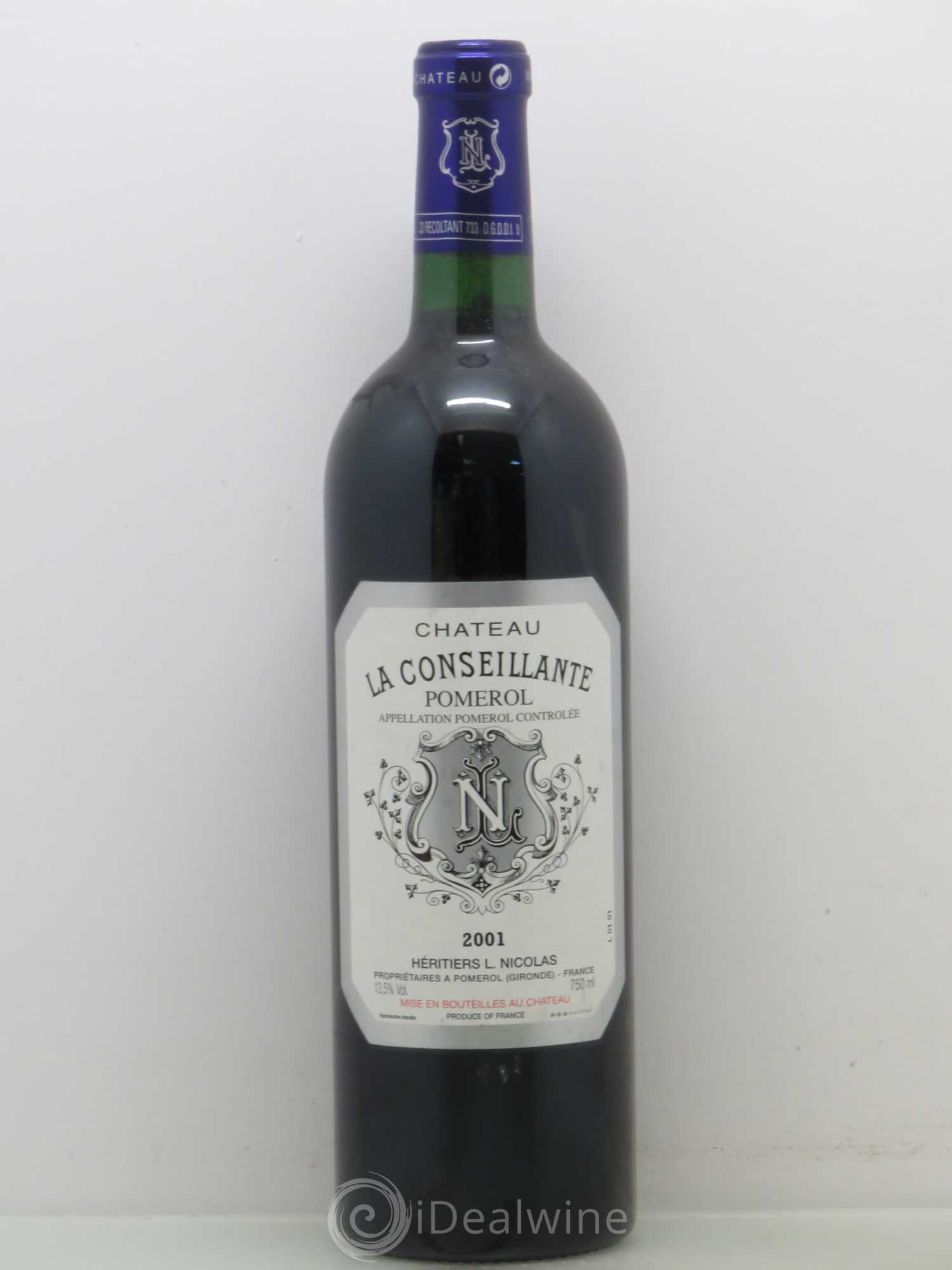Château la Conseillante 2001 - Lot de 1 bouteille - 0