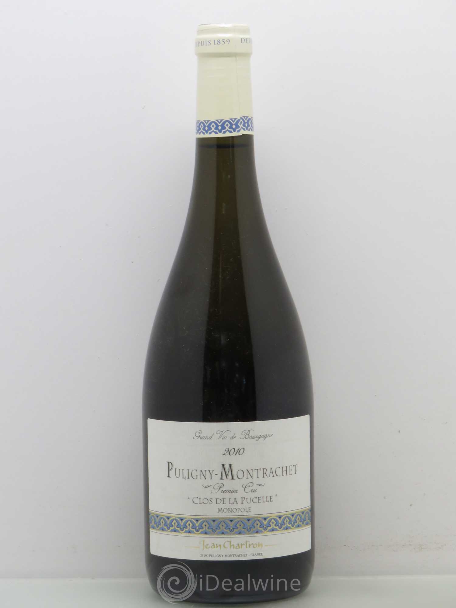 Puligny-Montrachet Clos De La Pucelle Chartron 2010 - Posten von 1 Flasche - 0