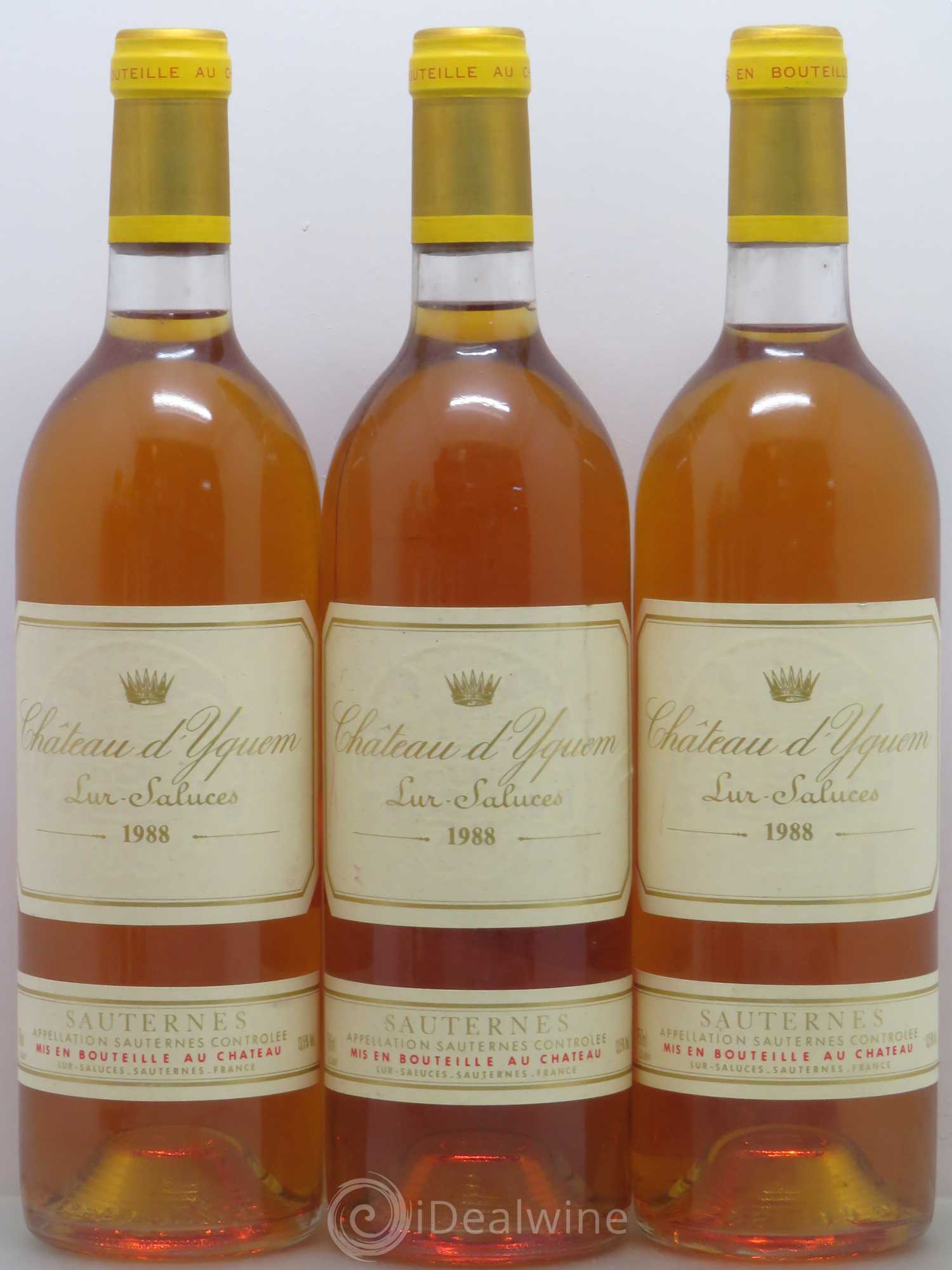 Château d' Yquem 1er Cru Classé Supérieur 1988 - Lotto di 6 bottiglie - 1