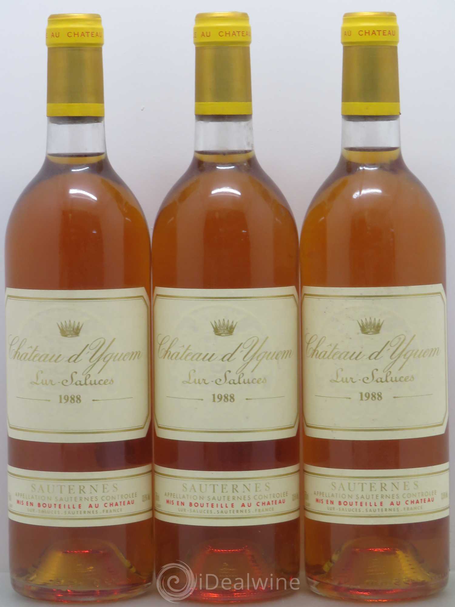 Château d' Yquem 1er Cru Classé Supérieur 1988 - Lotto di 6 bottiglie - 2