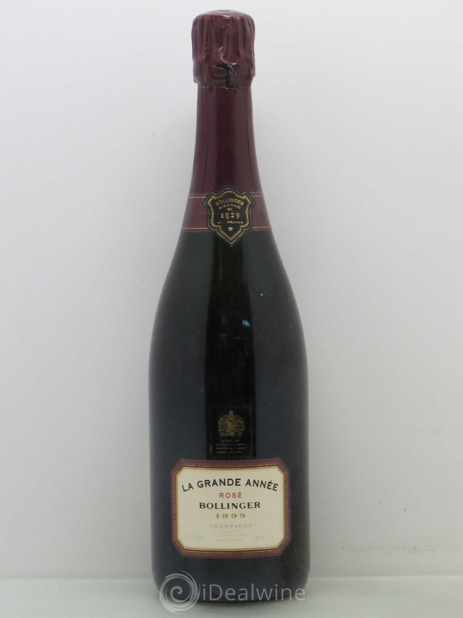 Grande Année Brut Bollinger 1999 - Lot de 1 bouteille - 0
