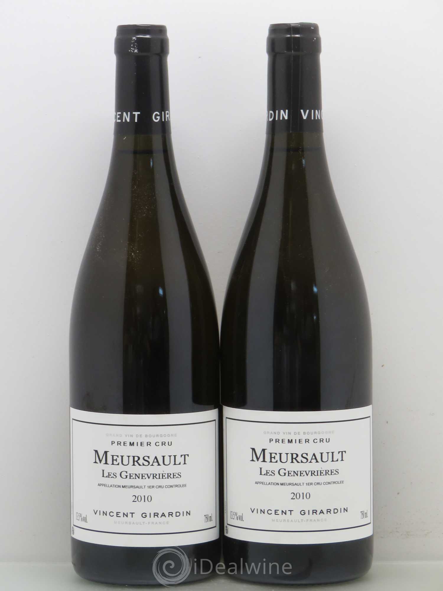 Meursault 1er Cru Genevrières Vincent Girardin 2010 - Posten von 2 Flaschen - 0