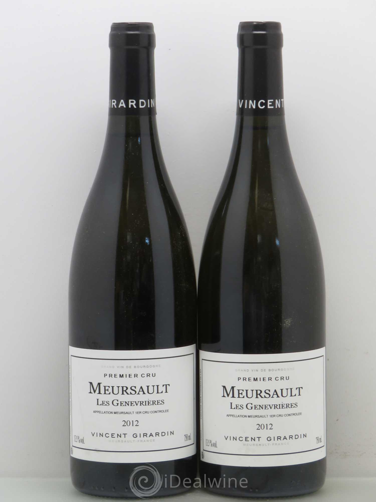 Meursault 1er Cru Genevrières Vincent Girardin 2012 - Posten von 2 Flaschen - 0