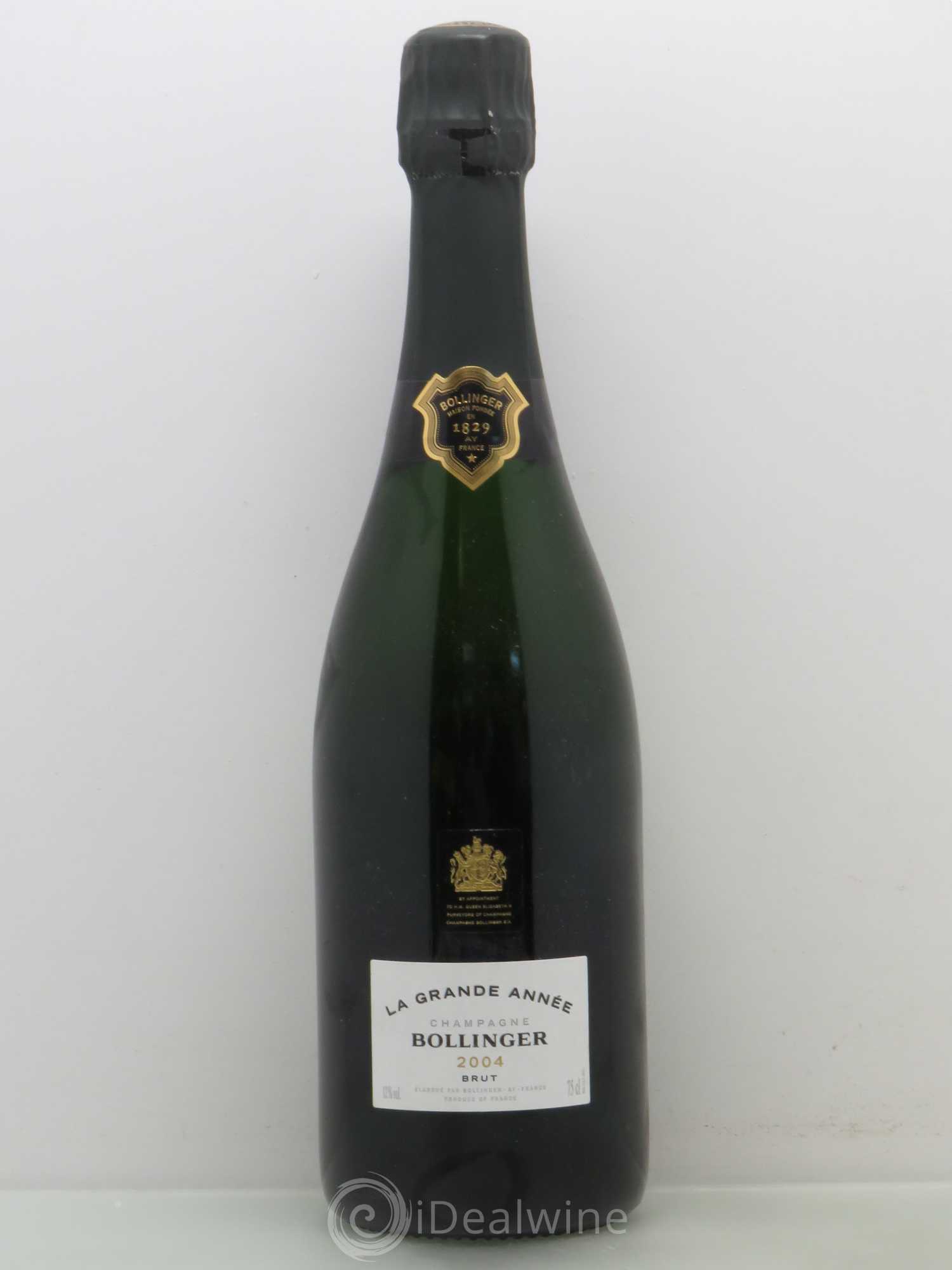 La Grande Année Brut Bollinger 2004 - Lot de 1 bouteille - 0