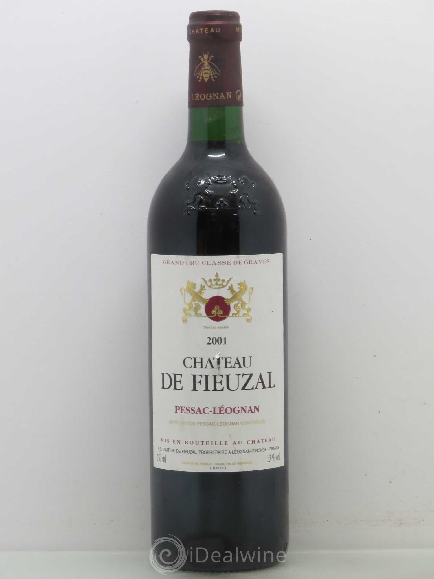 Château de Fieuzal Cru Classé de Graves 2001 - Lot de 1 bouteille - 0