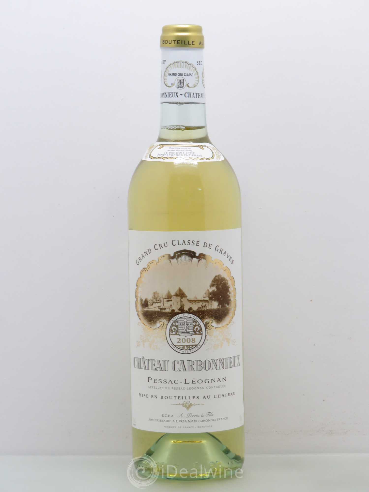 Château Carbonnieux Cru Classé de Graves 2008 - Lot de 1 bouteille - 0