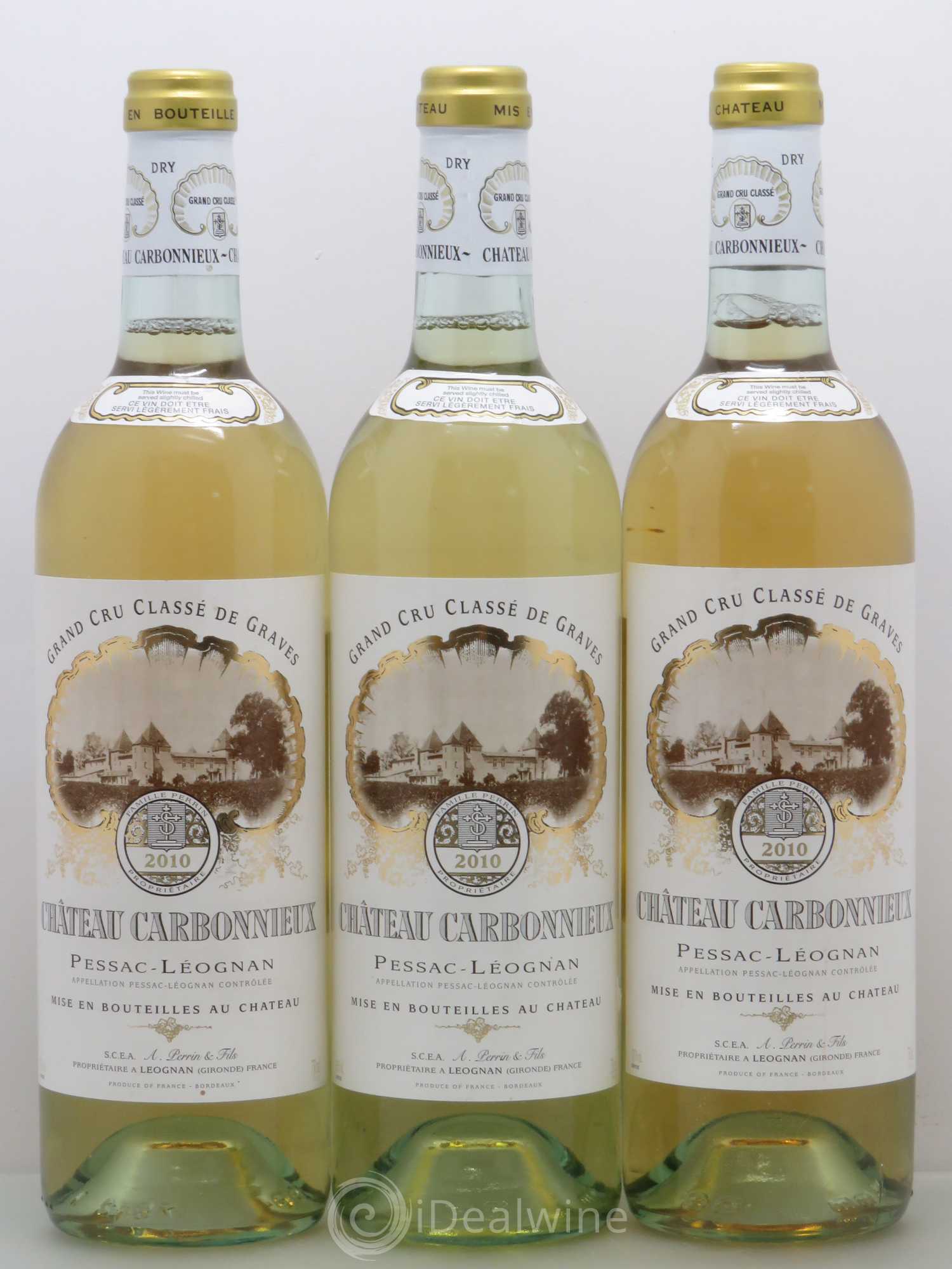 Château Carbonnieux Cru Classé de Graves 2010 - Lot de 3 bouteilles - 0