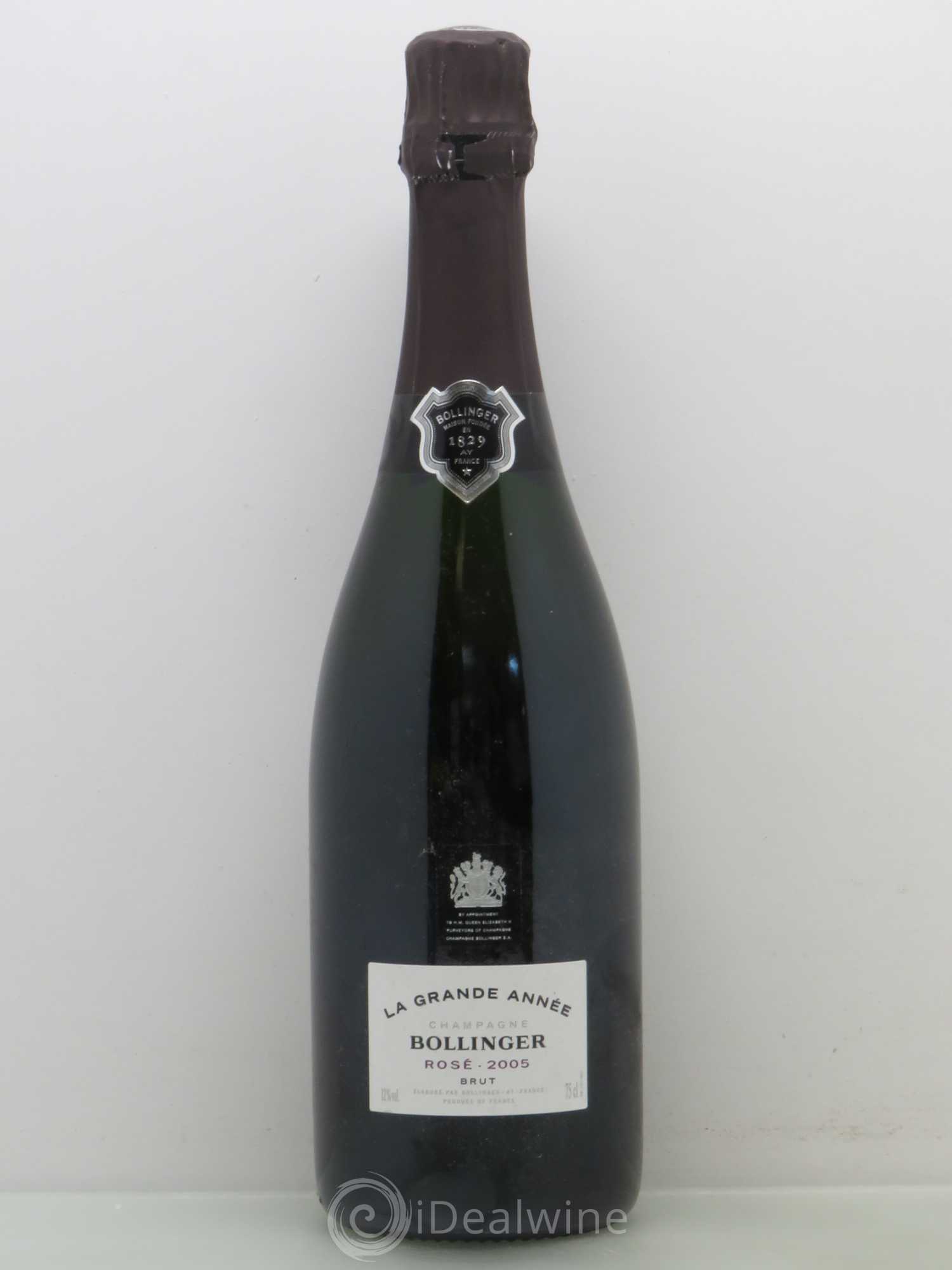 Grande Année Brut Bollinger 2005 - Lot de 1 bouteille - 0