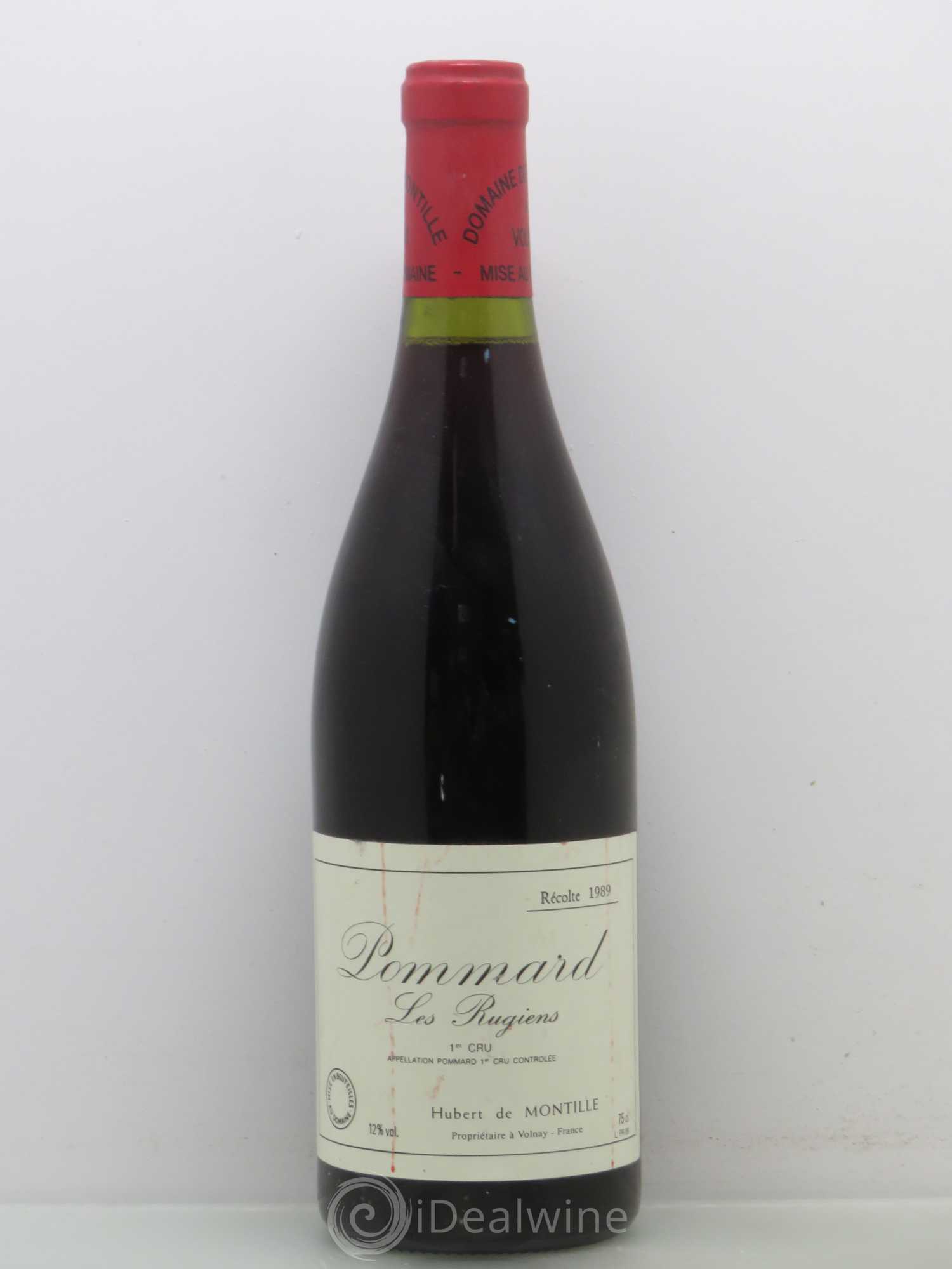 Pommard 1er Cru Les Rugiens-bas De Montille (Domaine) 1989 - Lot de 1 bouteille - 0