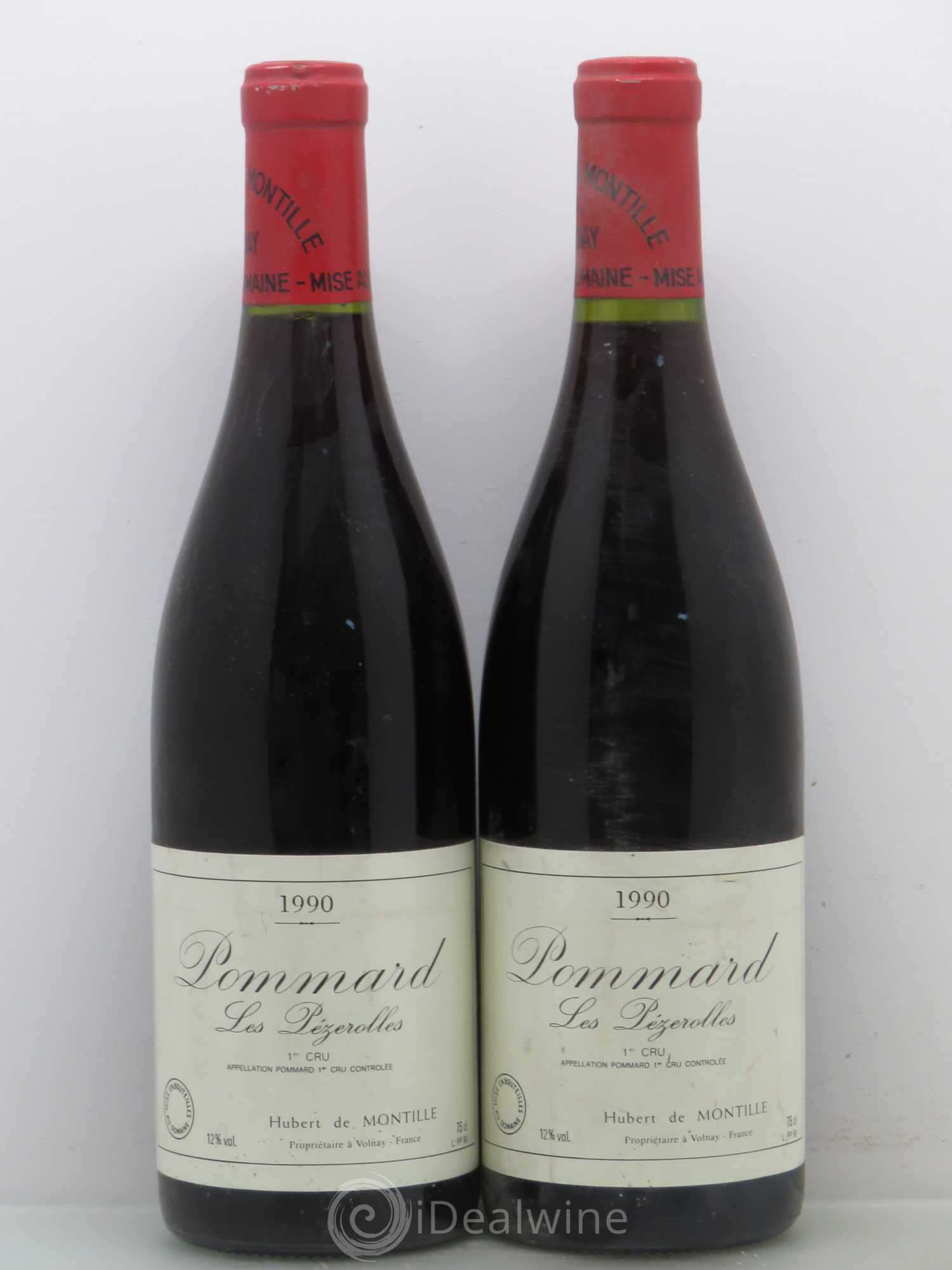 Pommard 1er Cru Les Pézerolles De Montille (Domaine) 1990 - Lot de 2 bouteilles - 0