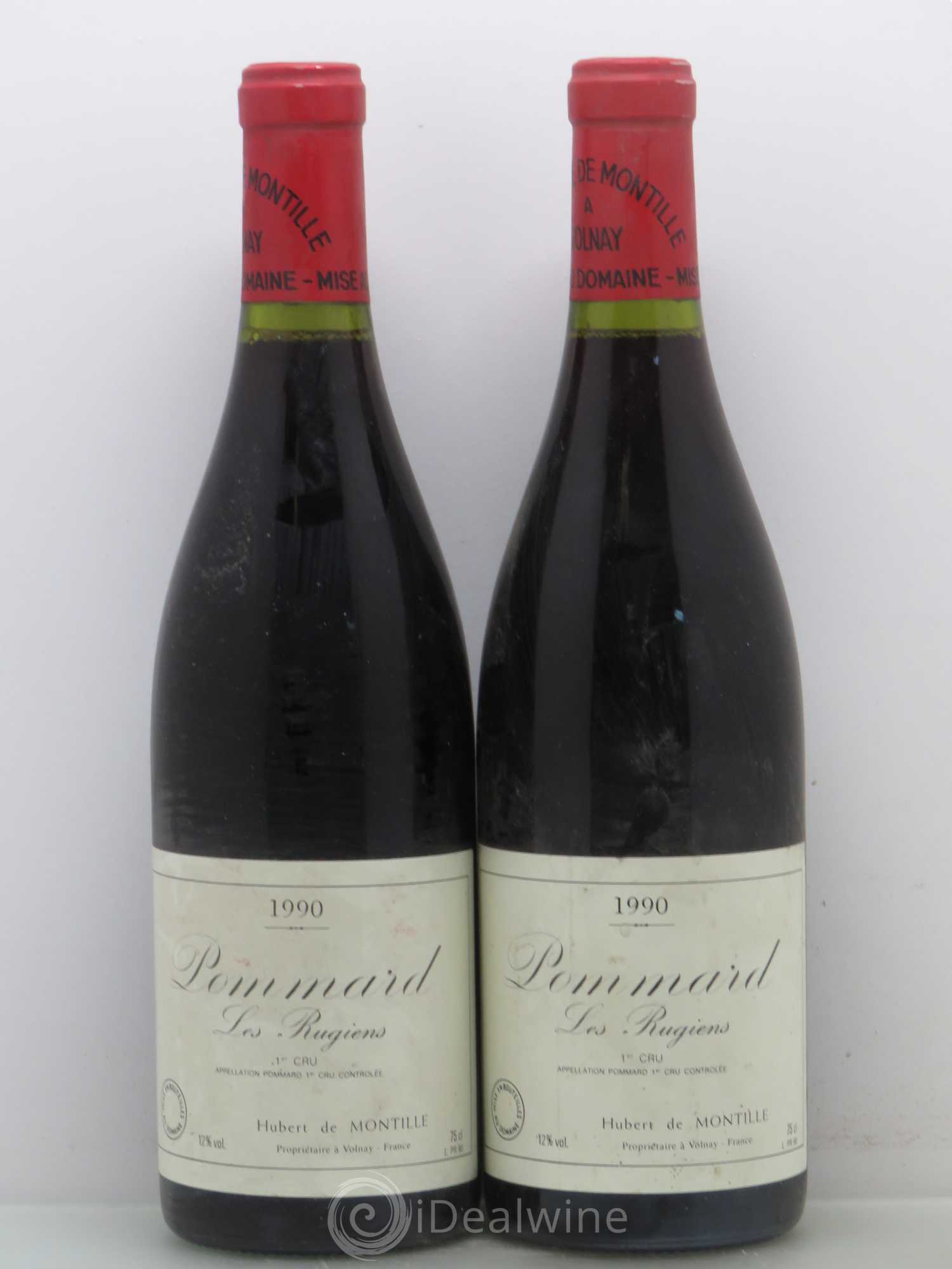 Pommard 1er Cru Les Rugiens-bas De Montille (Domaine) 1990 - Lot de 2 bouteilles - 0