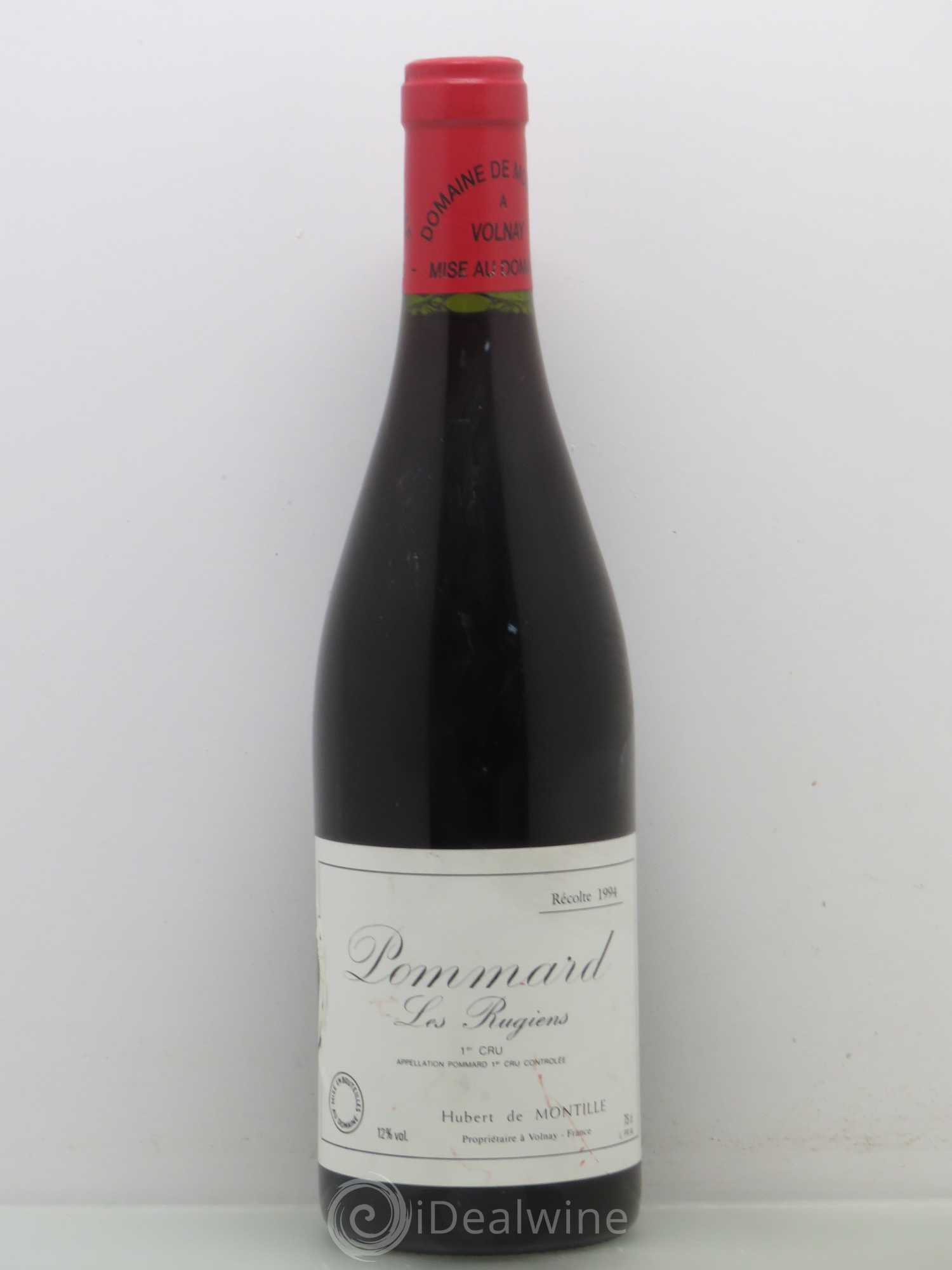 Pommard 1er Cru Les Rugiens-bas De Montille (Domaine) 1994 - Lot de 1 bouteille - 0