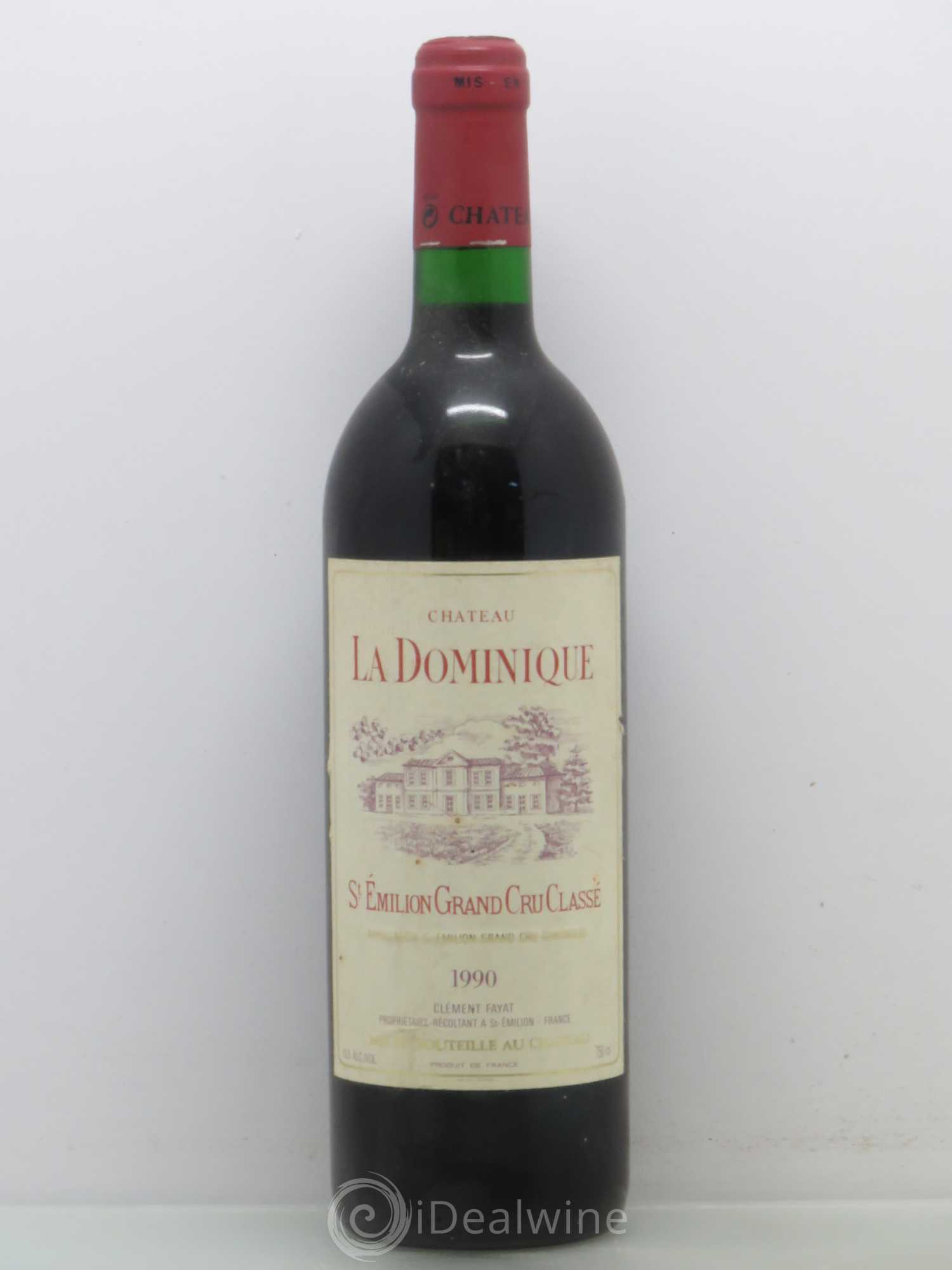 Château la Dominique Grand Cru Classé 1990 - Lot de 1 bouteille - 0