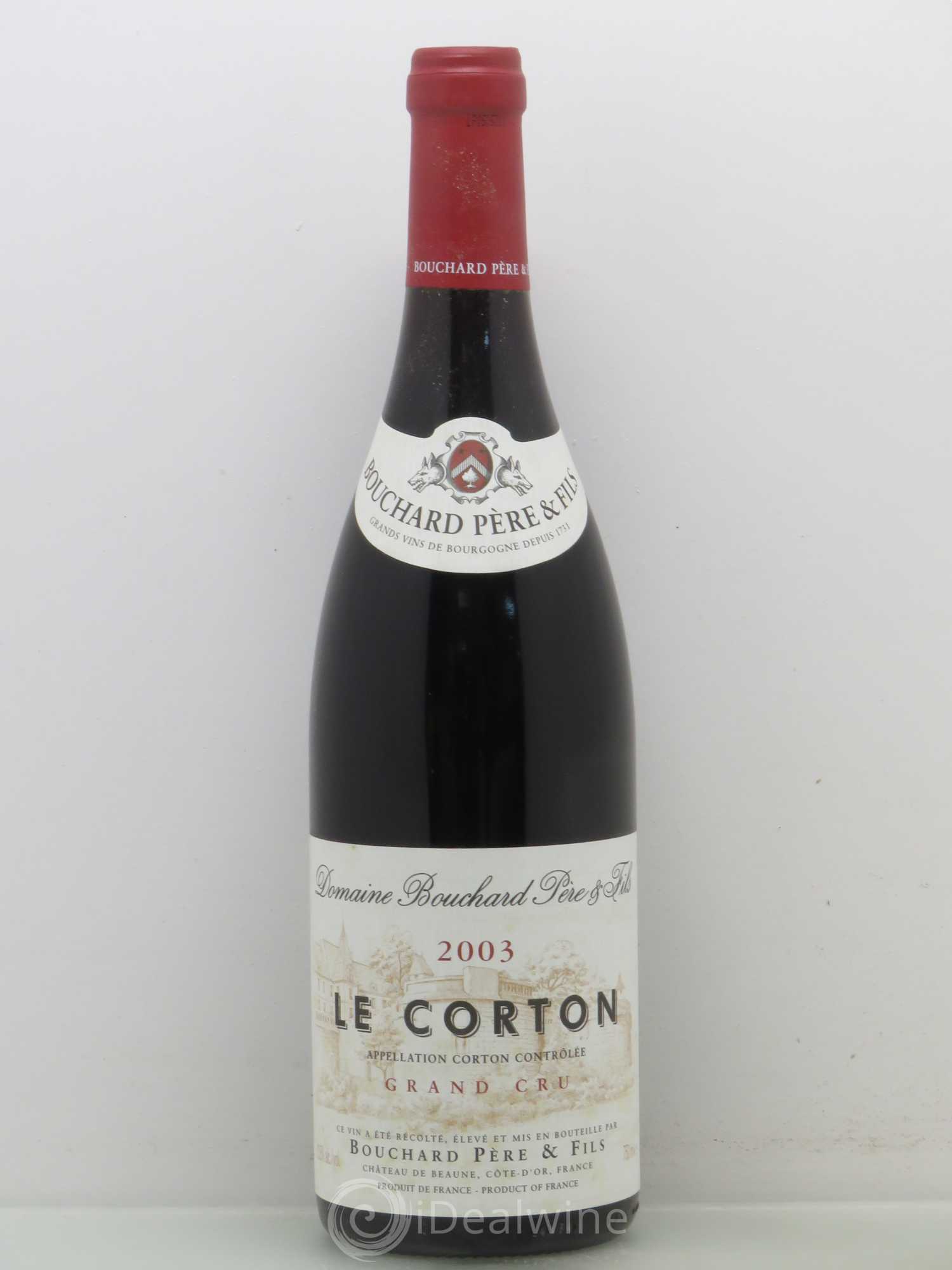 Corton Grand Cru Le Corton Bouchard Père & Fils 2003 - Lot de 1 bouteille - 0