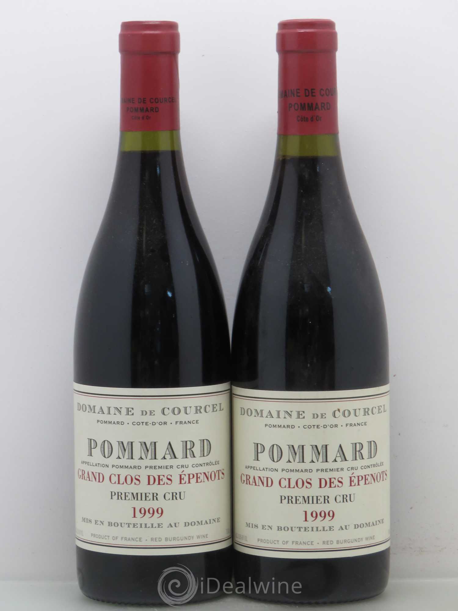 Pommard 1er Cru Grand Clos des Epenots de Courcel (Domaine) 1999 - Lot de 2 bouteilles - 0