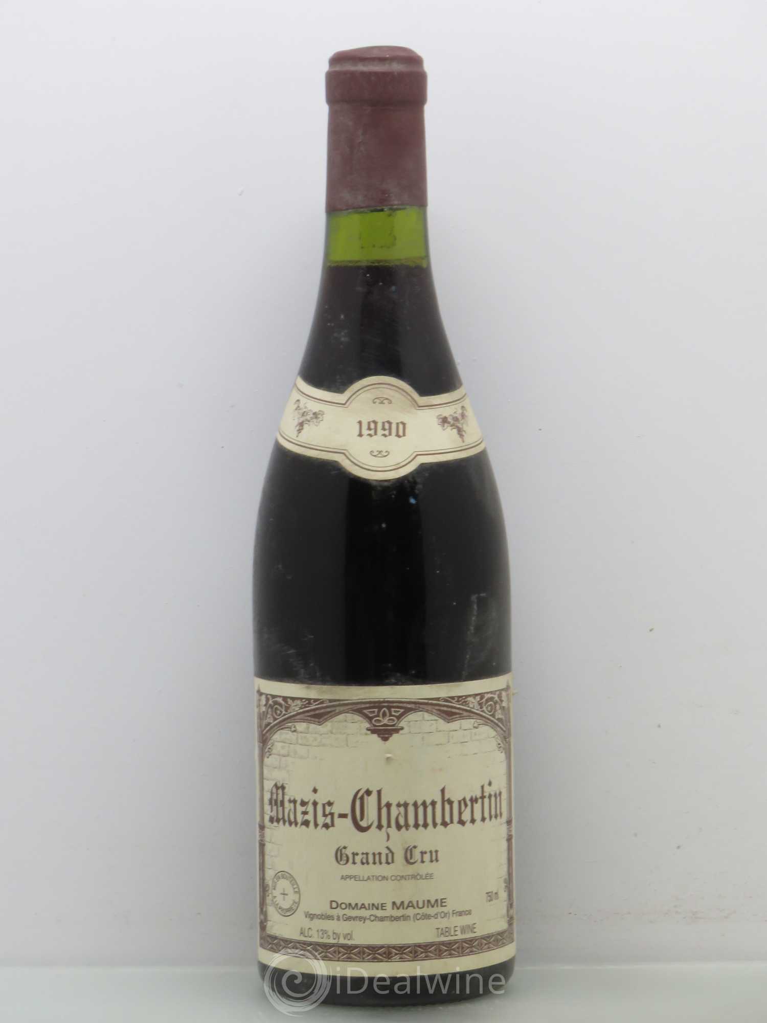Mazis-Chambertin Grand Cru Maume 1990 - Lot de 1 bouteille - 0