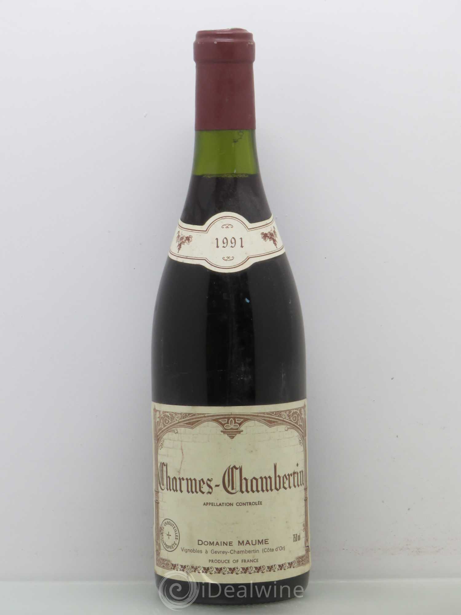 Charmes-Chambertin Grand Cru Maume 1991 - Lot de 1 bouteille - 0