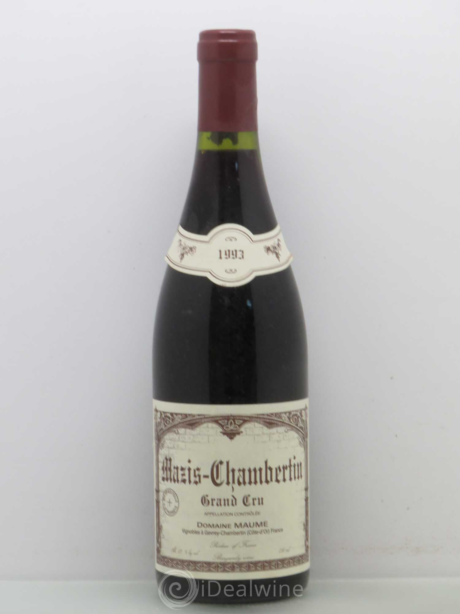 Mazis-Chambertin Grand Cru Maume 1993 - Lot de 1 bouteille - 0